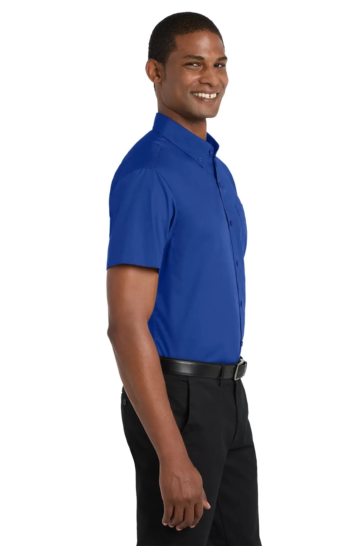 Port Authority® Short Sleeve Carefree Poplin Shirt #W101