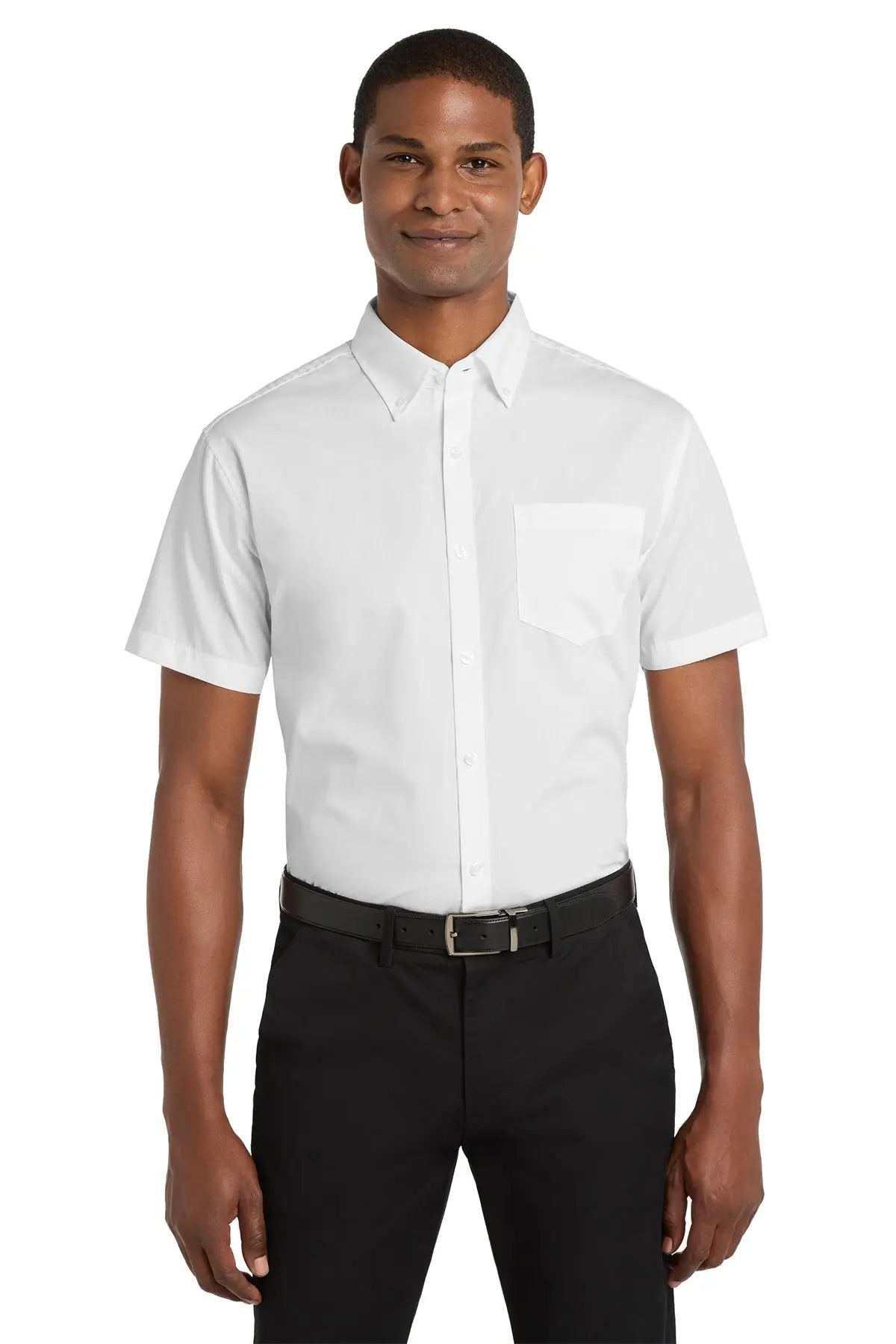 Port Authority® Short Sleeve Carefree Poplin Shirt #W101