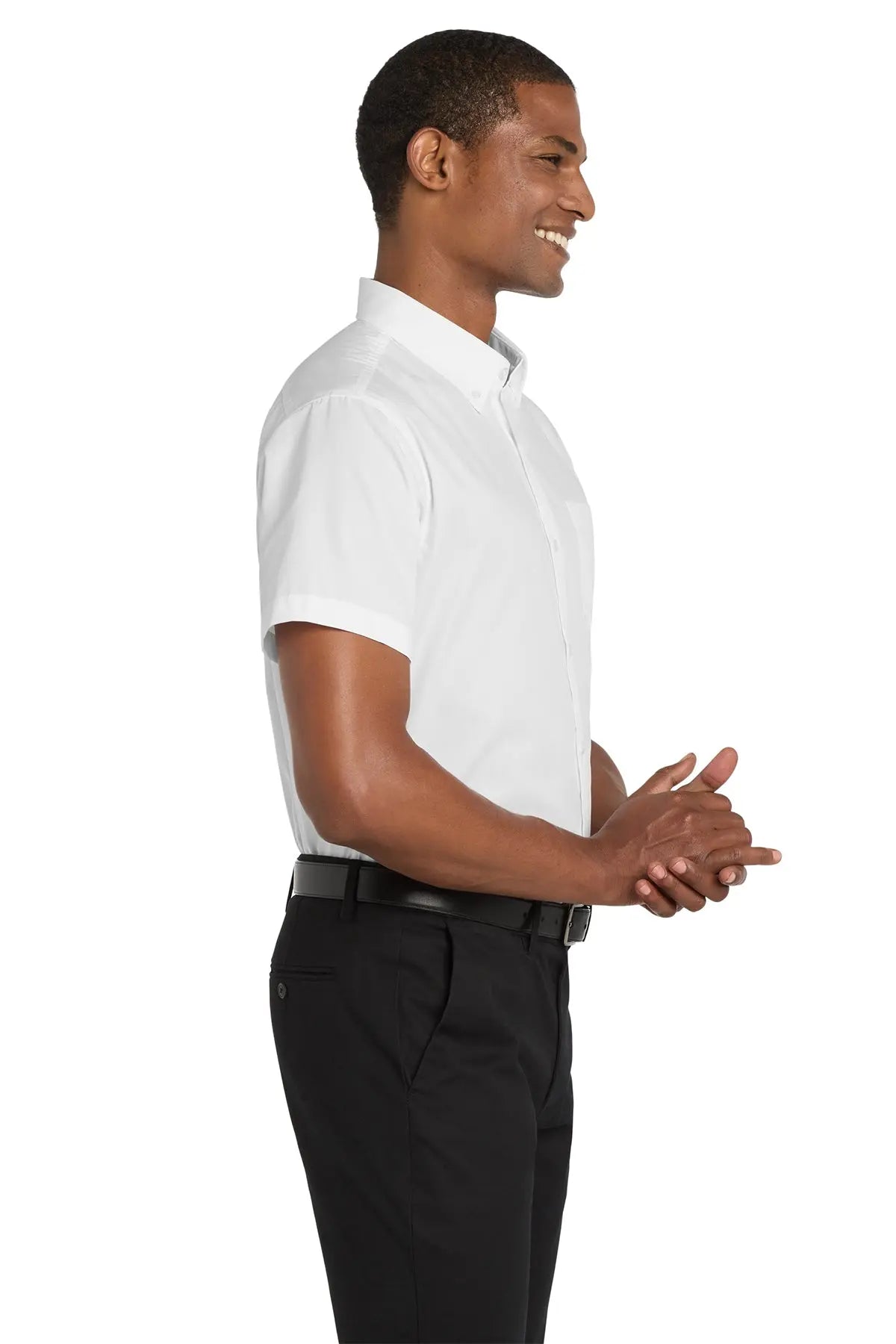 Port Authority® Short Sleeve Carefree Poplin Shirt #W101