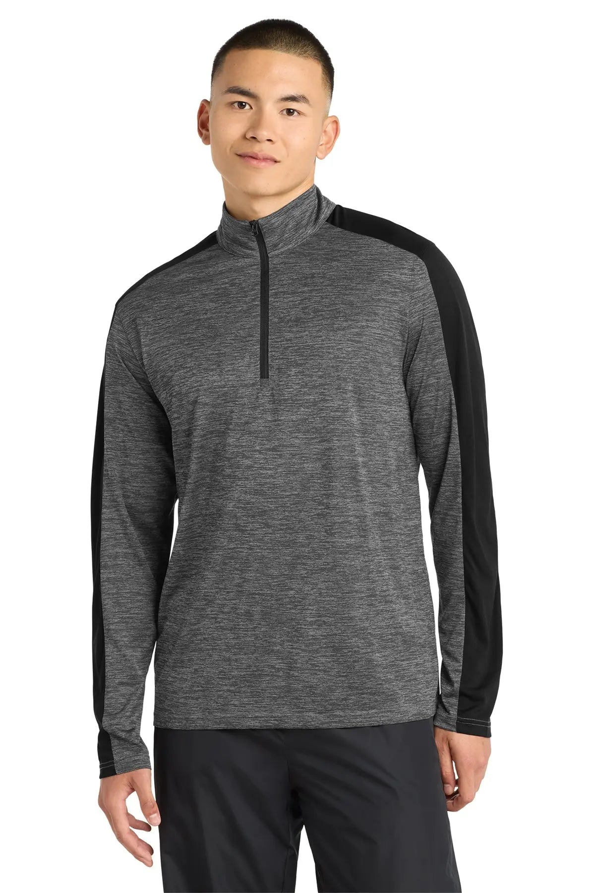 Sport-Tek® PosiCharge® Electric Heather Colorblock 1/4-Zip Pullover #ST397 Game Over Merch
