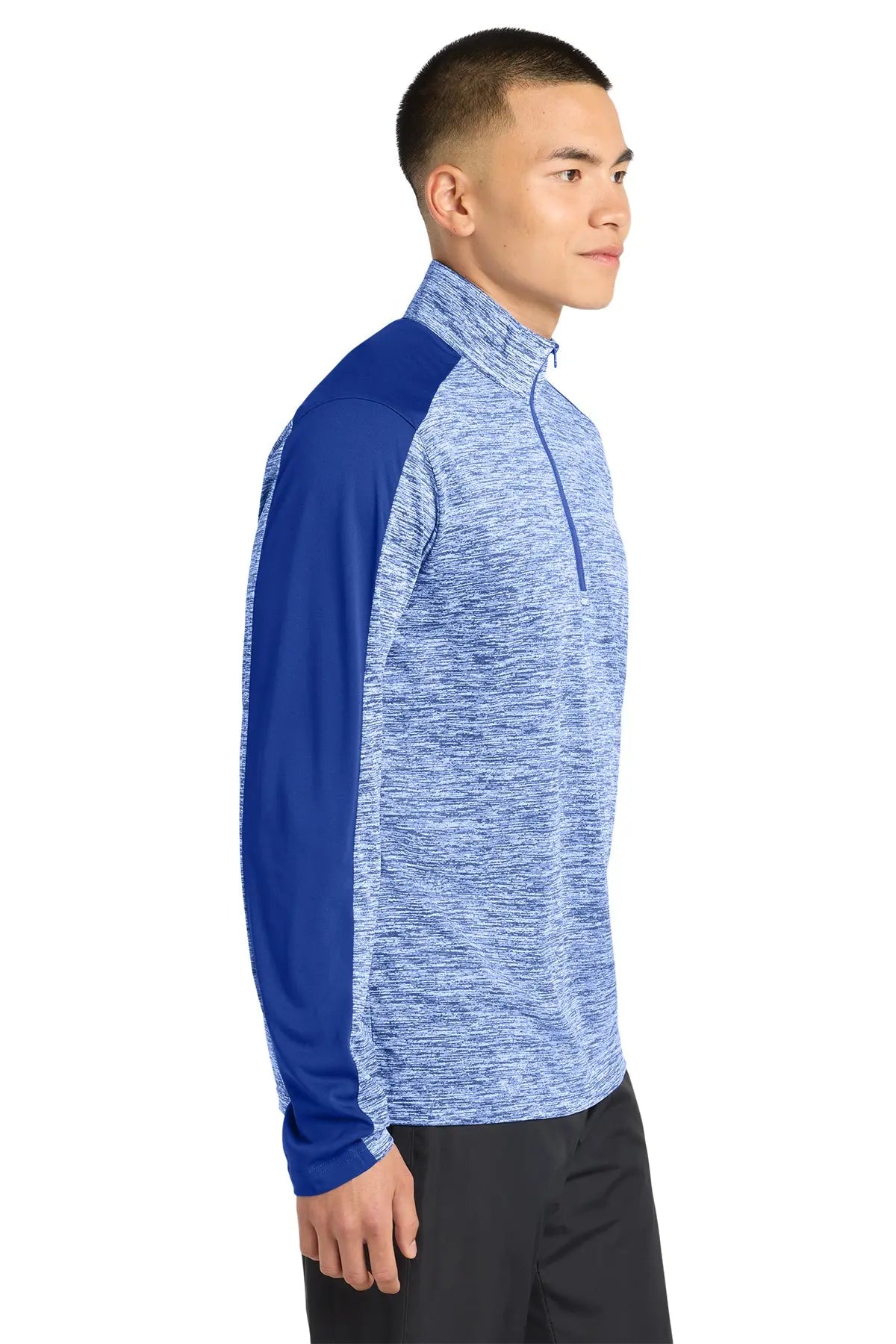 Sport-Tek® PosiCharge® Electric Heather Colorblock 1/4-Zip Pullover #ST397 Game Over Merch