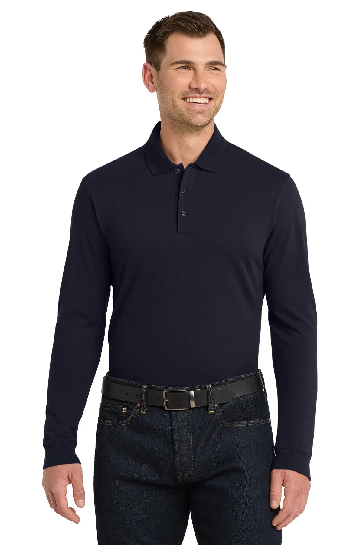 Port Authority® EZCotton® Long Sleeve Polo #K8000LSGame Over Merch