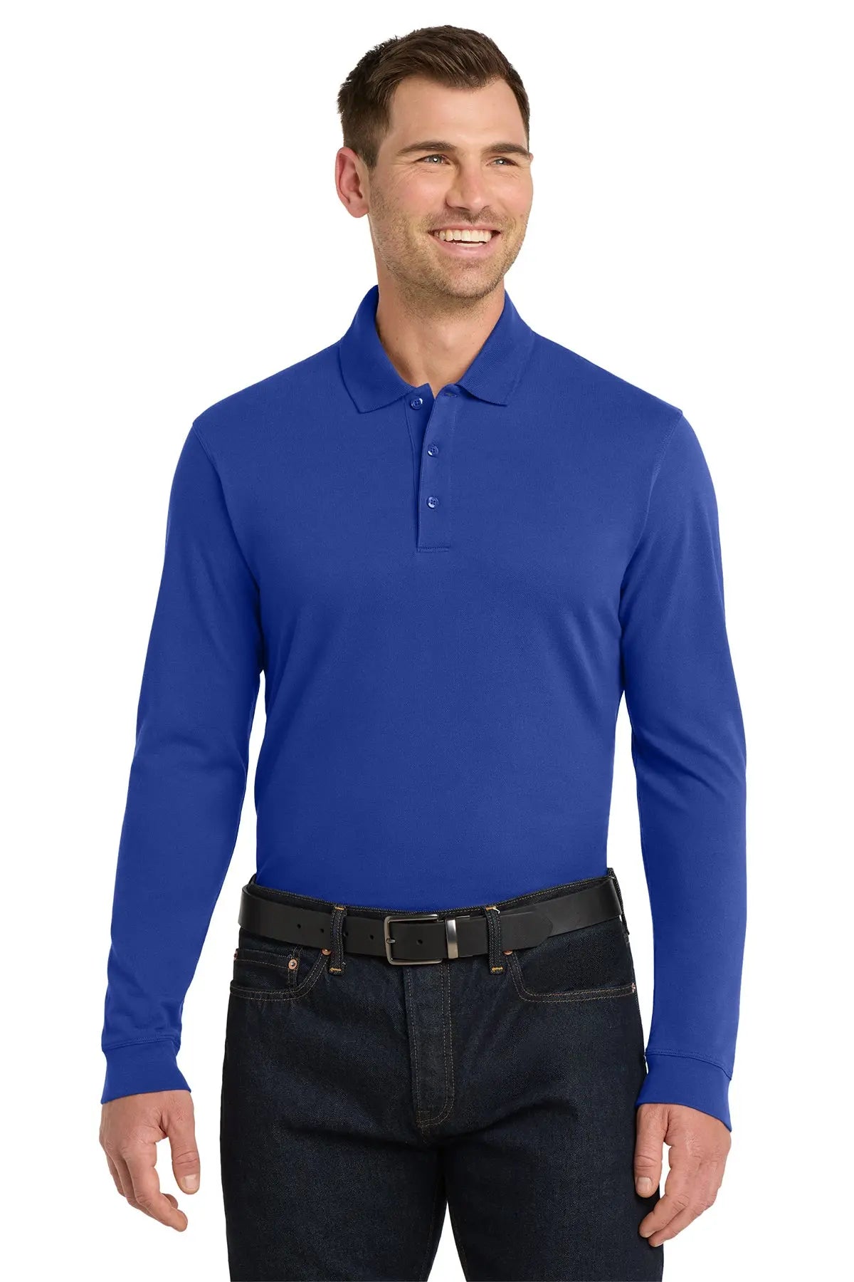 Port Authority® EZCotton® Long Sleeve Polo #K8000LSGame Over Merch