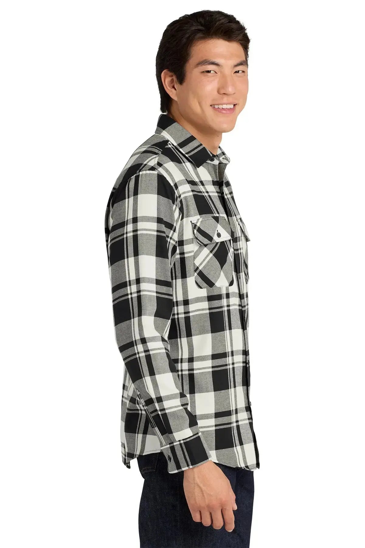 Port Authority® Plaid Flannel Shirt #W668 Game Over Merch