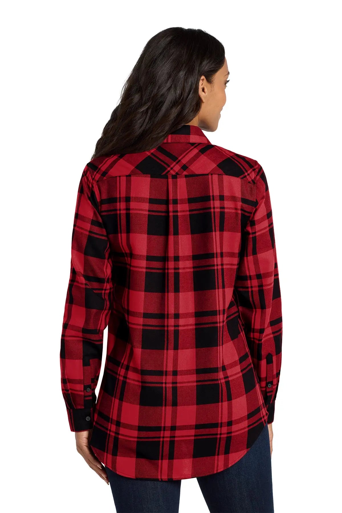 Port Authority® Women's Plaid Flannel Tunic #LW668