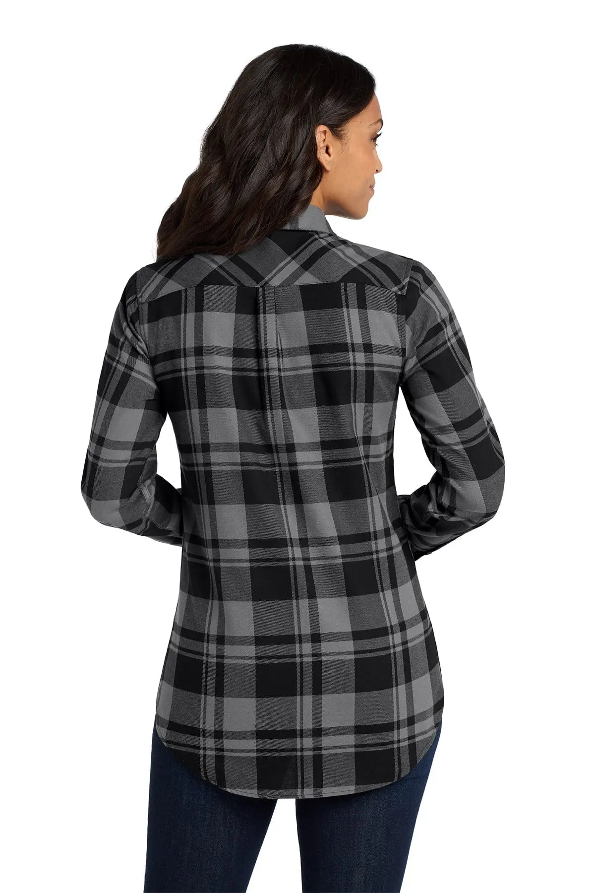 Port Authority® Women's Plaid Flannel Tunic #LW668