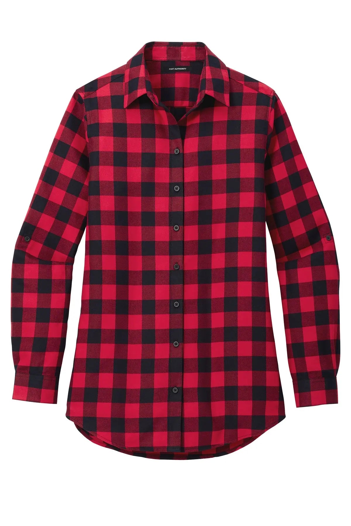 Port Authority® Women's Plaid Flannel Tunic #LW668