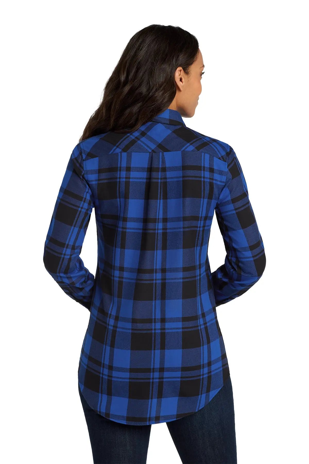 Port Authority® Women's Plaid Flannel Tunic #LW668