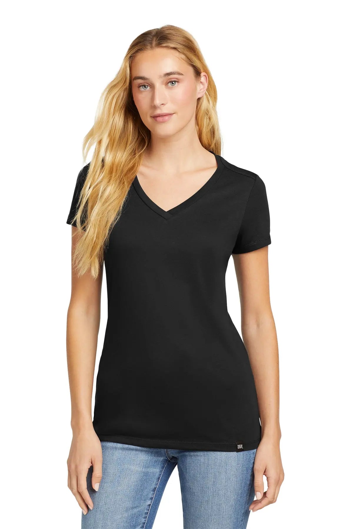 New Era® Women's Heritage Blend V-Neck Tee #LNEA101