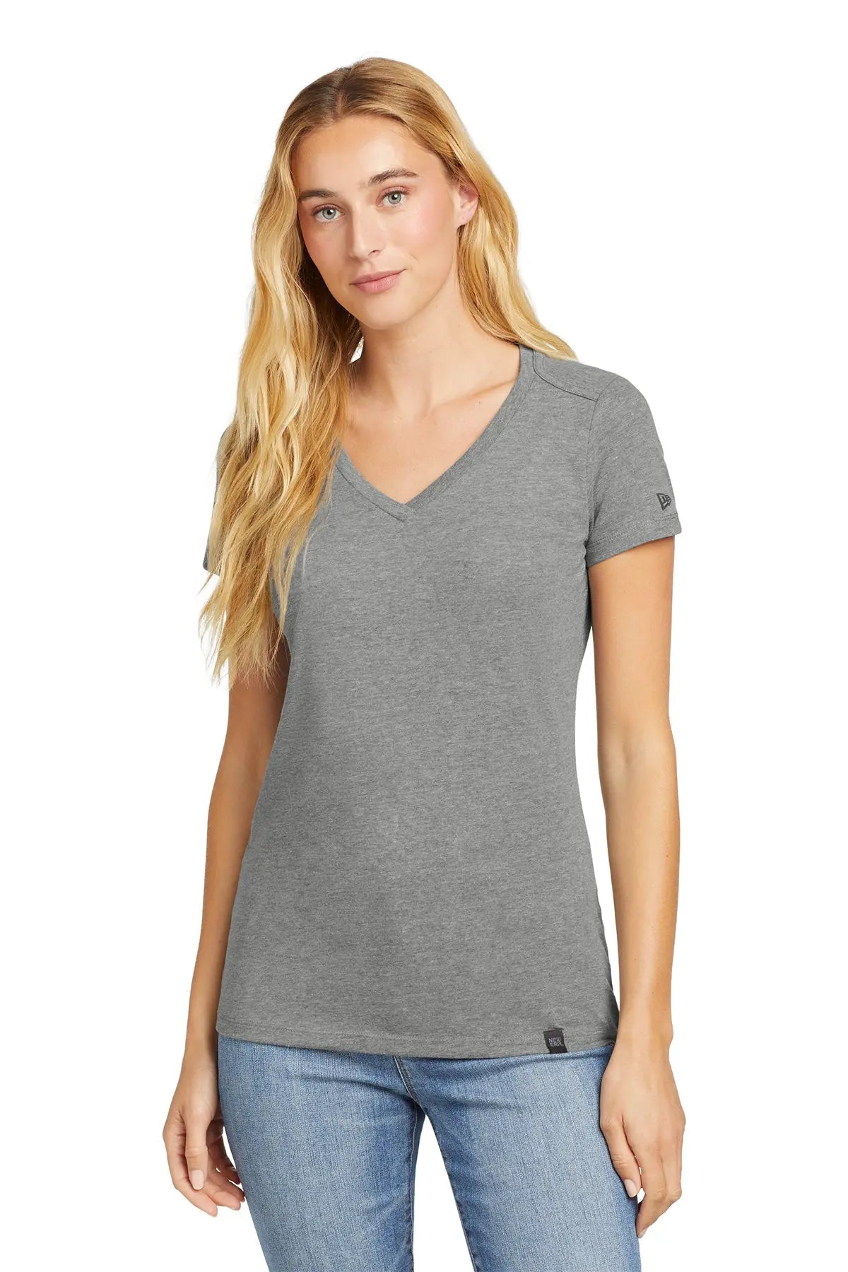New Era® Women's Heritage Blend V-Neck Tee #LNEA101