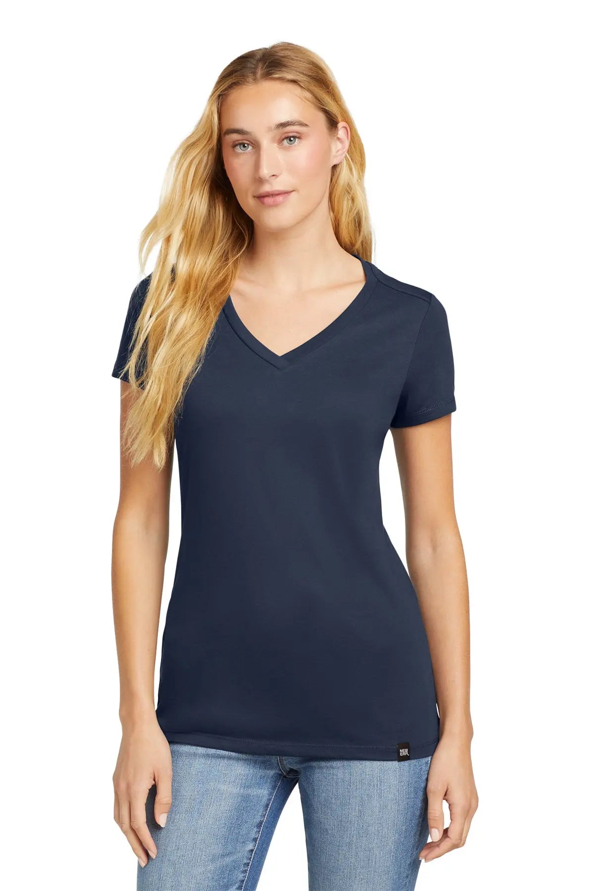 New Era® Women's Heritage Blend V-Neck Tee #LNEA101