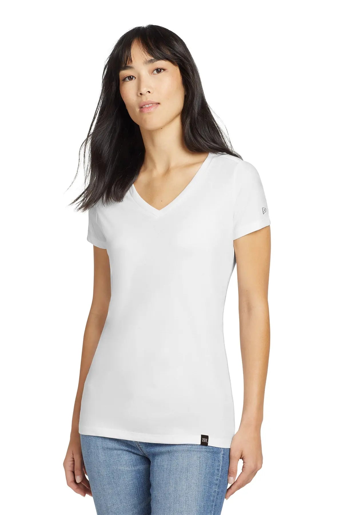 New Era® Women's Heritage Blend V-Neck Tee #LNEA101