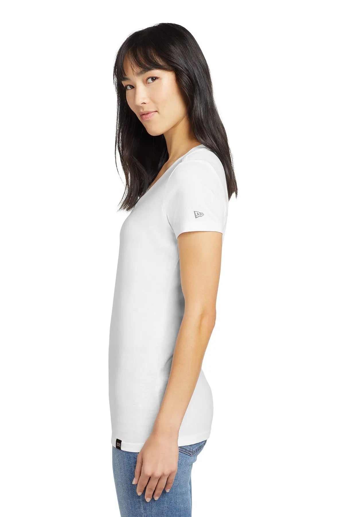 New Era® Women's Heritage Blend V-Neck Tee #LNEA101
