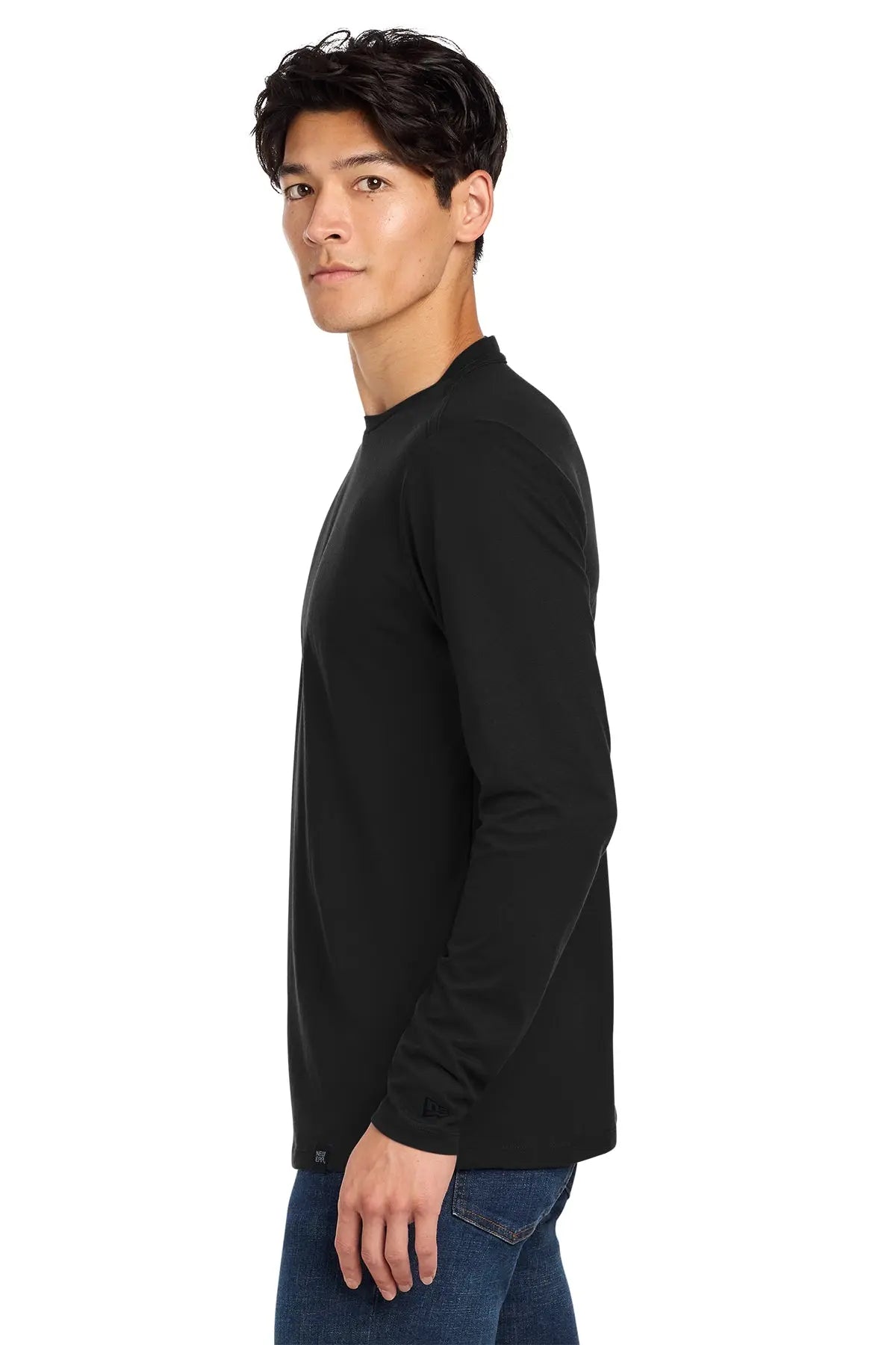 New Era® Heritage Blend Long Sleeve Crew Tee #NEA102