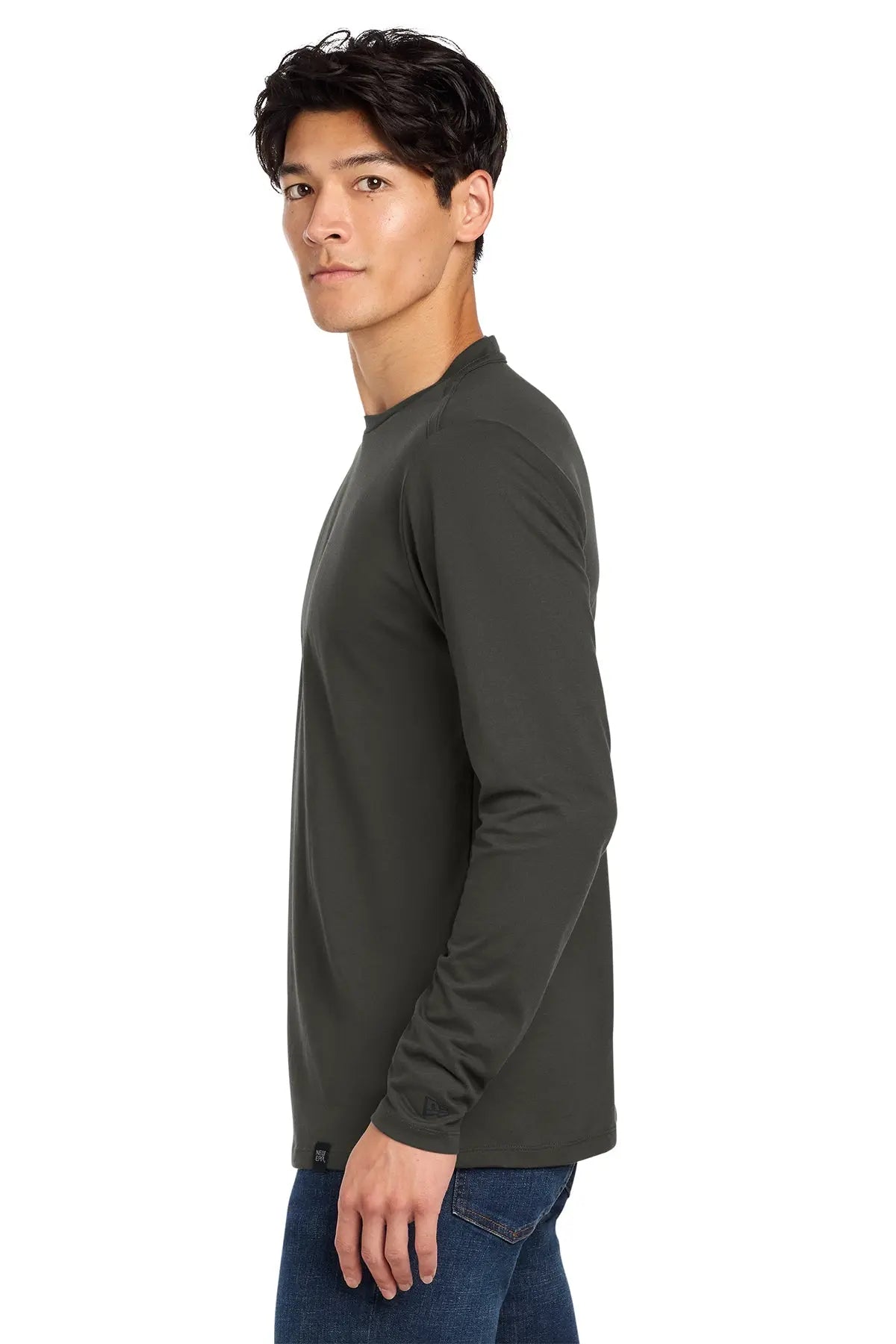 New Era® Heritage Blend Long Sleeve Crew Tee #NEA102
