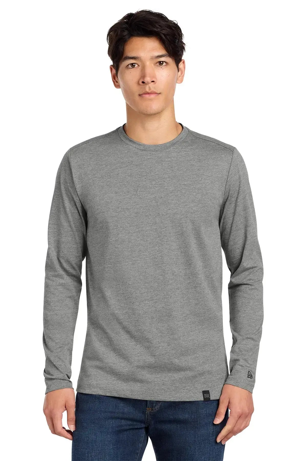 New Era® Heritage Blend Long Sleeve Crew Tee #NEA102 Game Over Merch