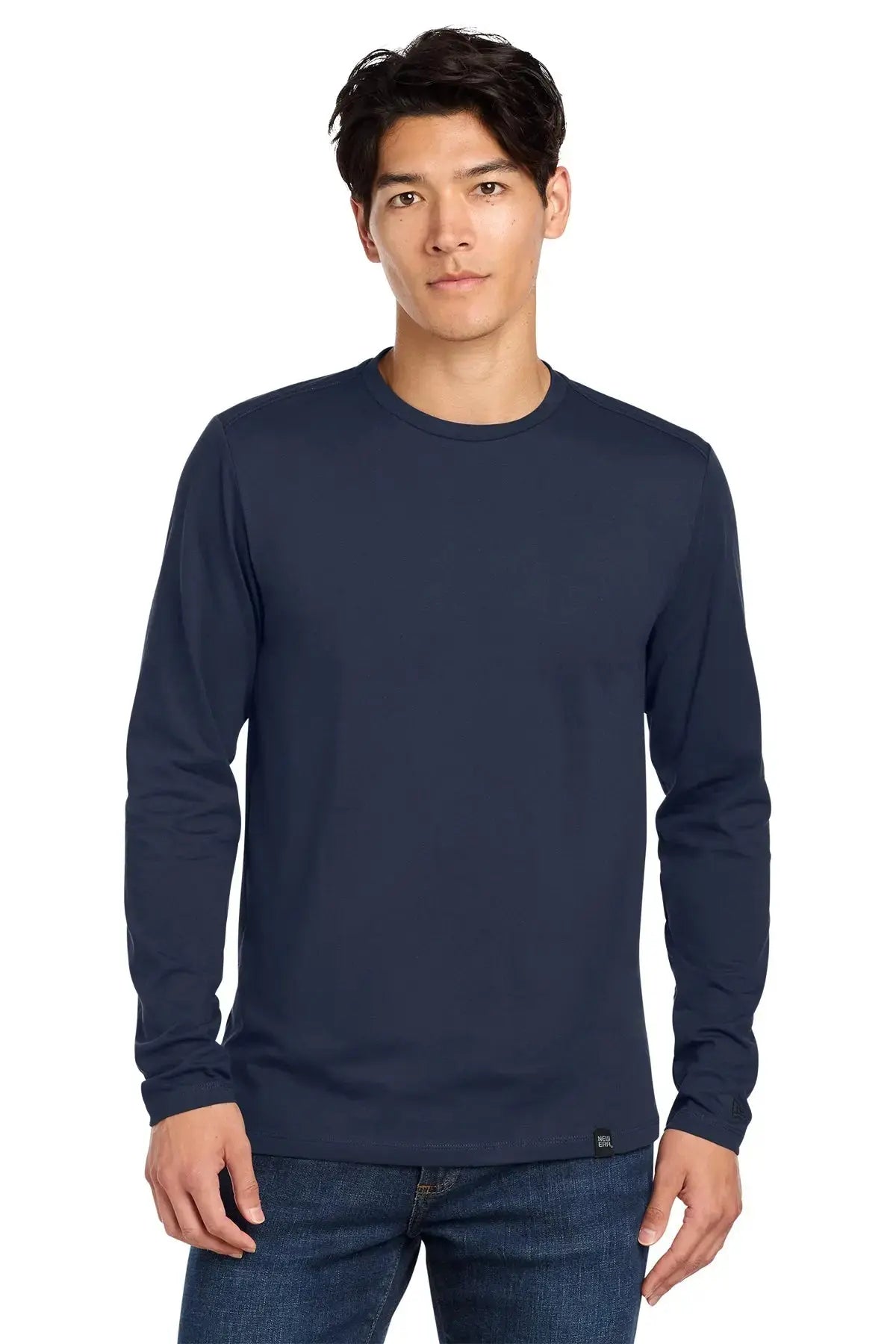 New Era® Heritage Blend Long Sleeve Crew Tee #NEA102 Game Over Merch