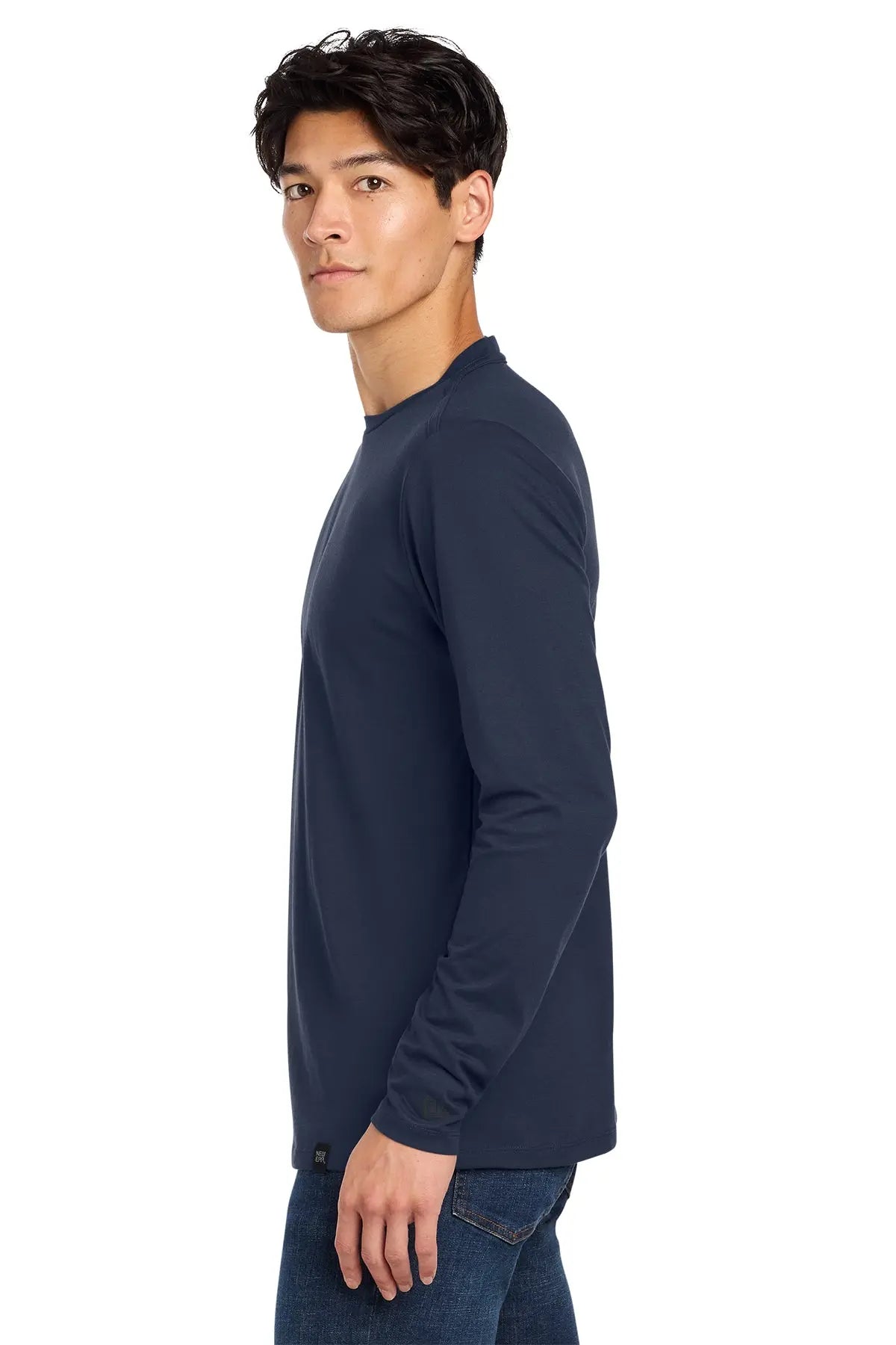 New Era® Heritage Blend Long Sleeve Crew Tee #NEA102