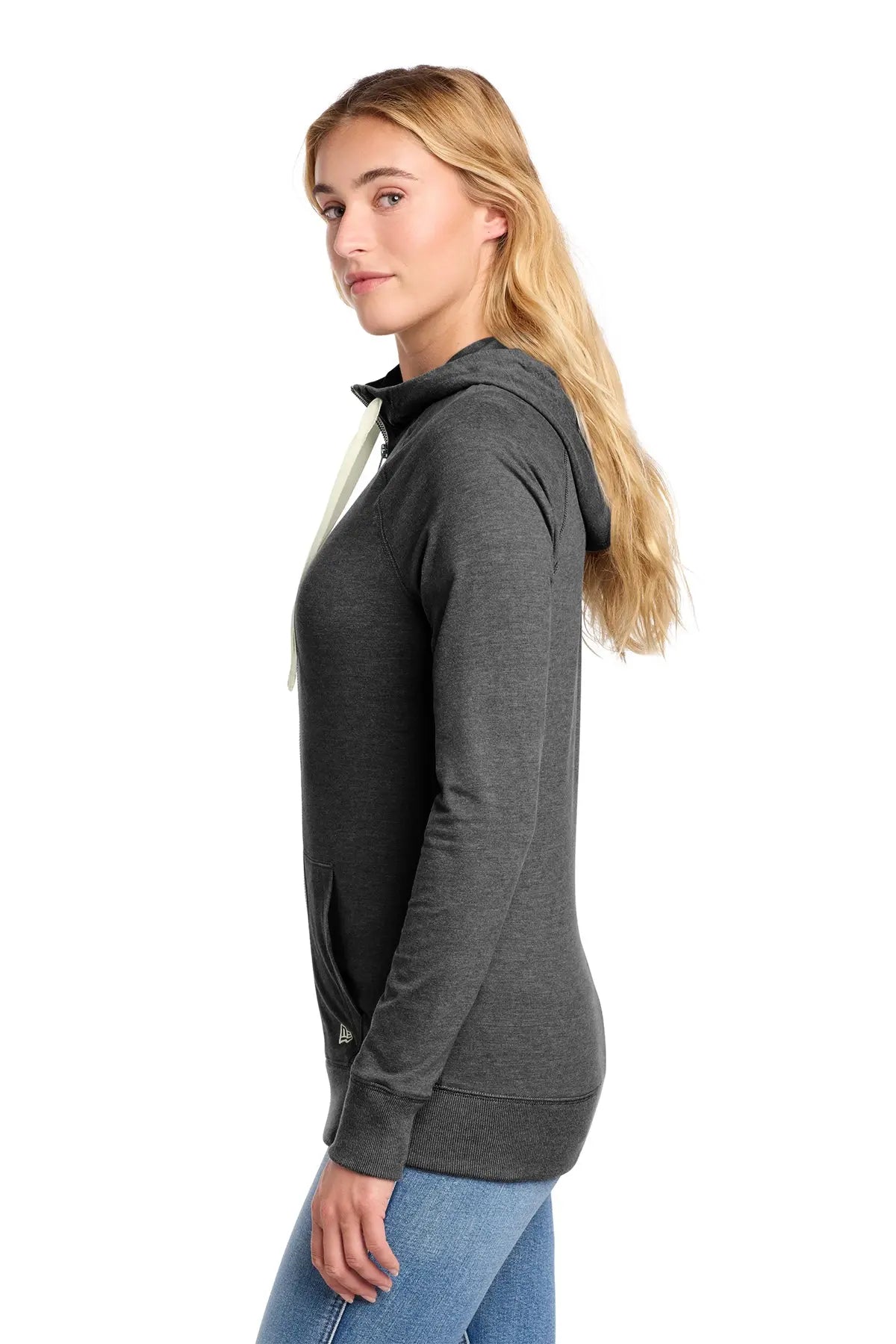 New Era® Women's Sueded Cotton Blend Full-Zip Hoodie #LNEA122