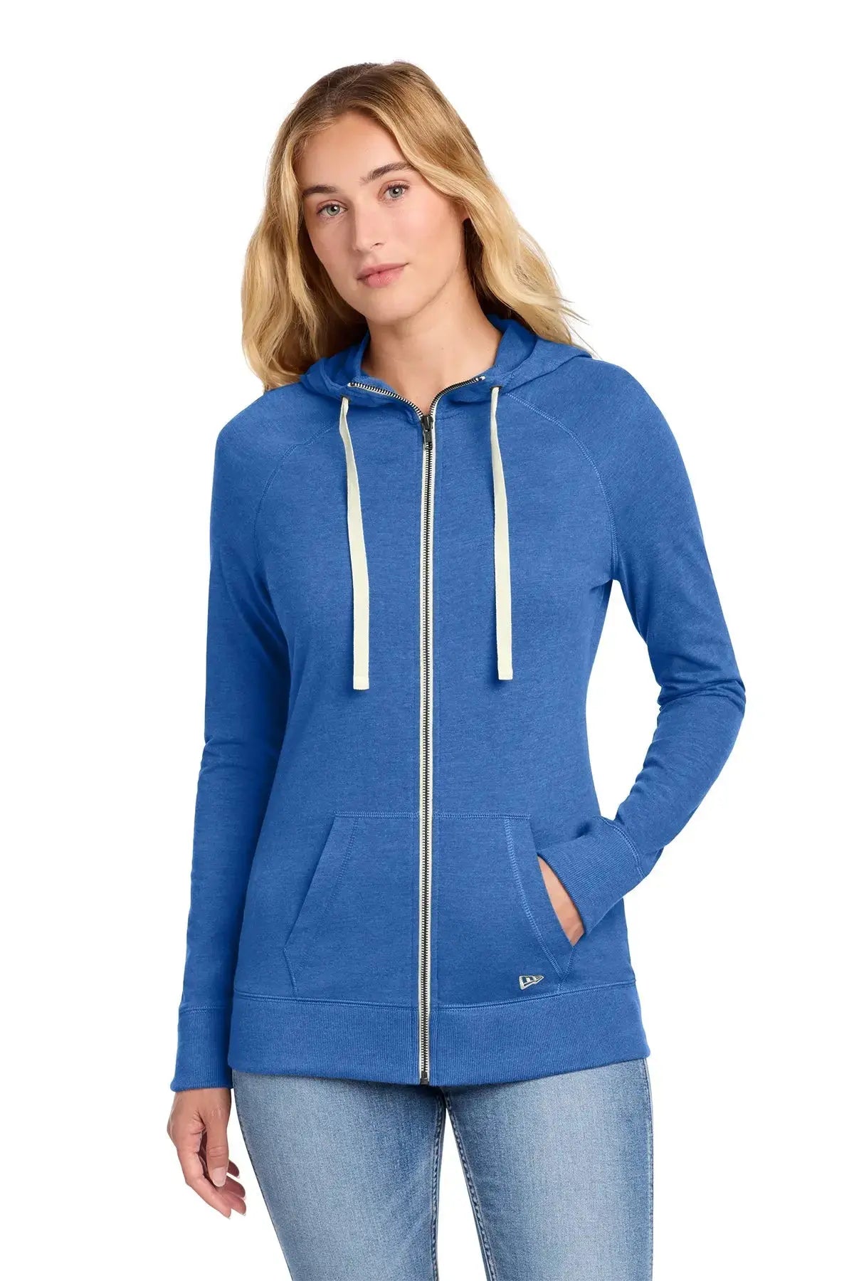 New Era® Women's Sueded Cotton Blend Full-Zip Hoodie #LNEA122 Game Over Merch