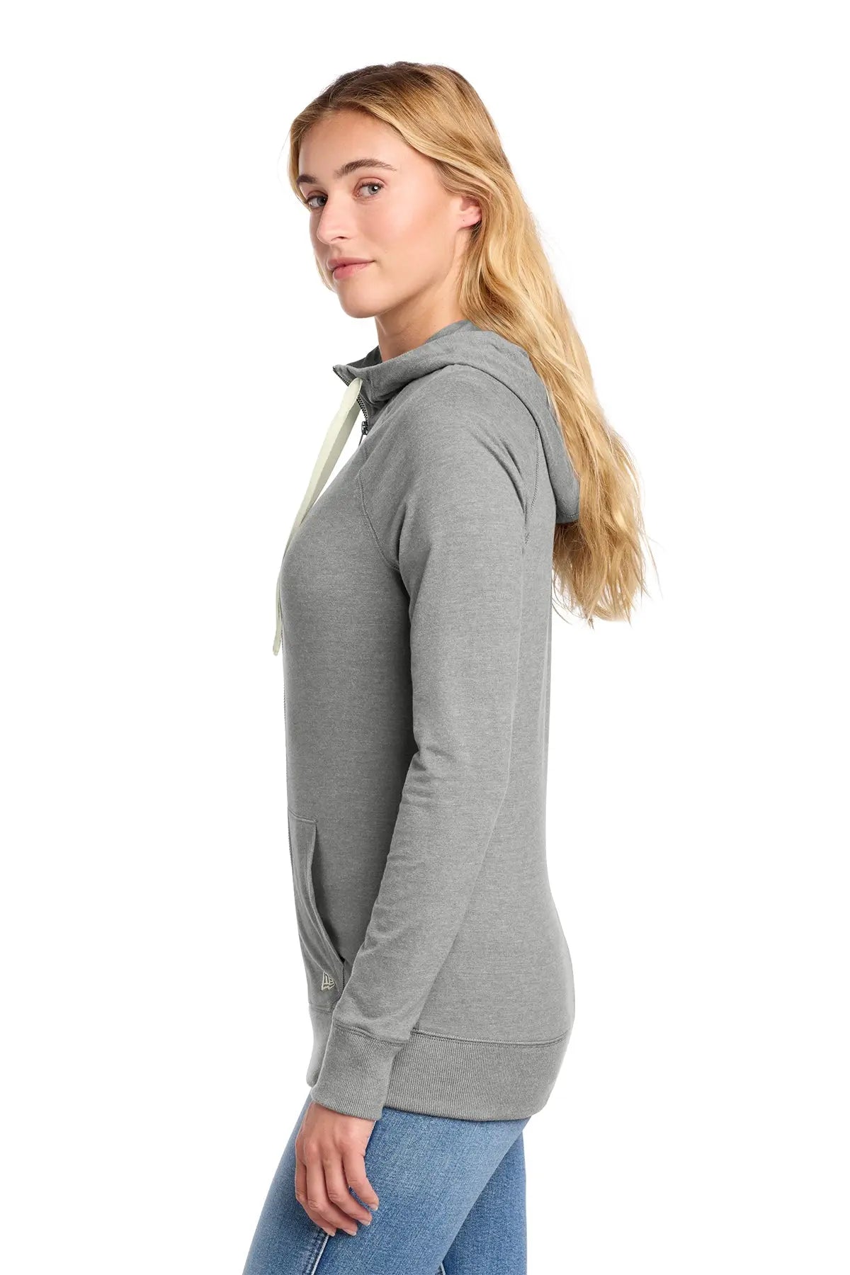 New Era® Women's Sueded Cotton Blend Full-Zip Hoodie #LNEA122