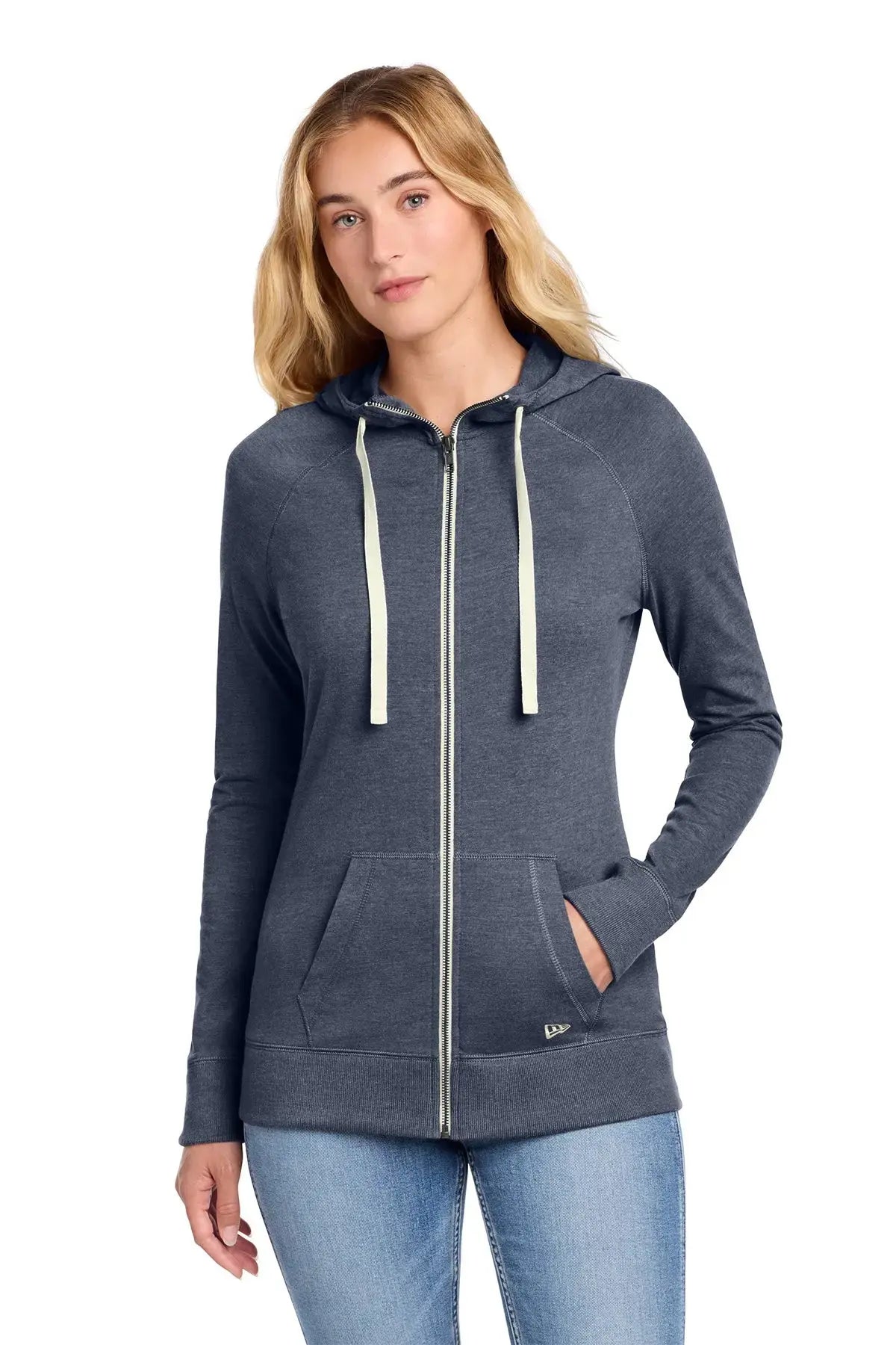 New Era® Women's Sueded Cotton Blend Full-Zip Hoodie #LNEA122 Game Over Merch