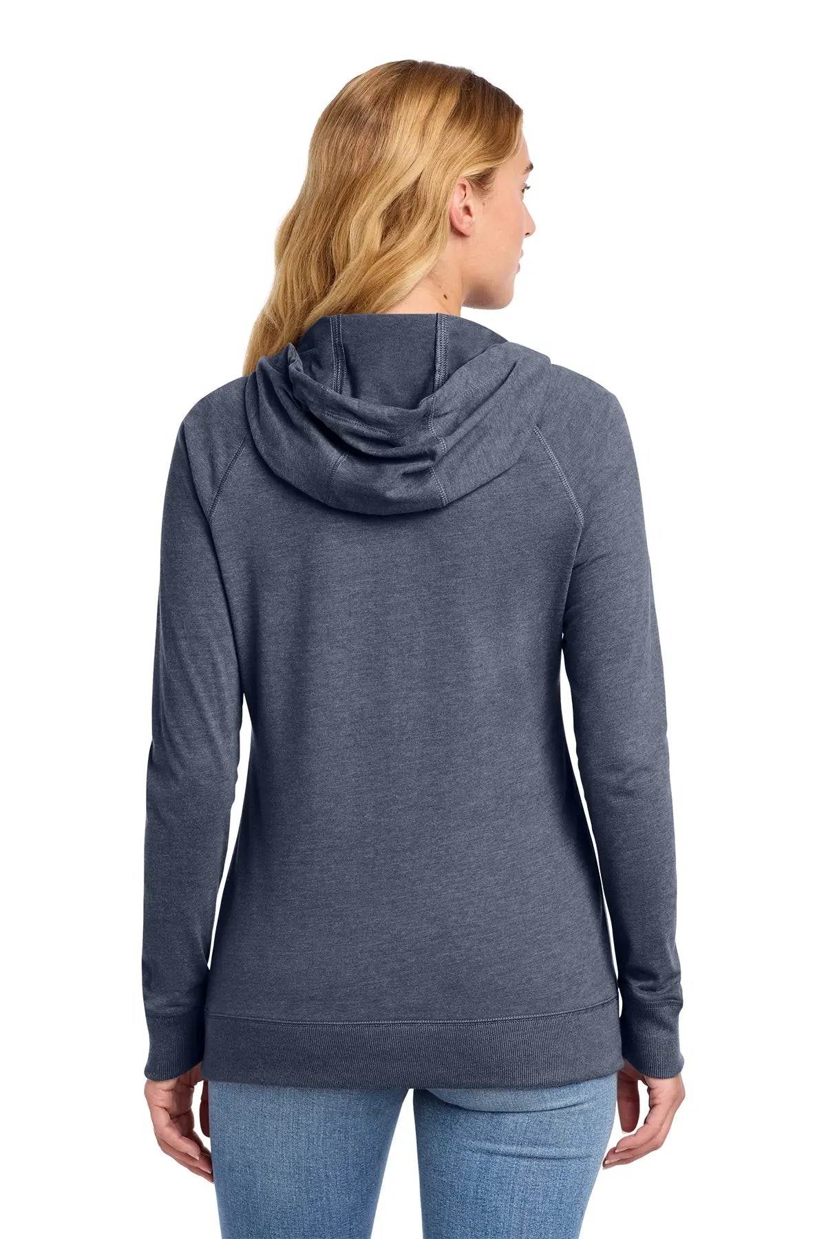 New Era® Women's Sueded Cotton Blend Full-Zip Hoodie #LNEA122