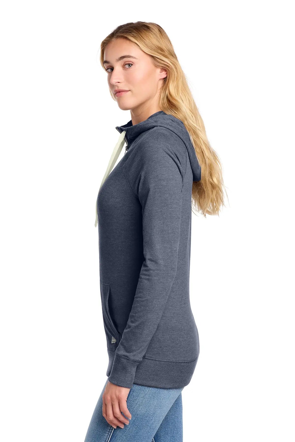 New Era® Women's Sueded Cotton Blend Full-Zip Hoodie #LNEA122