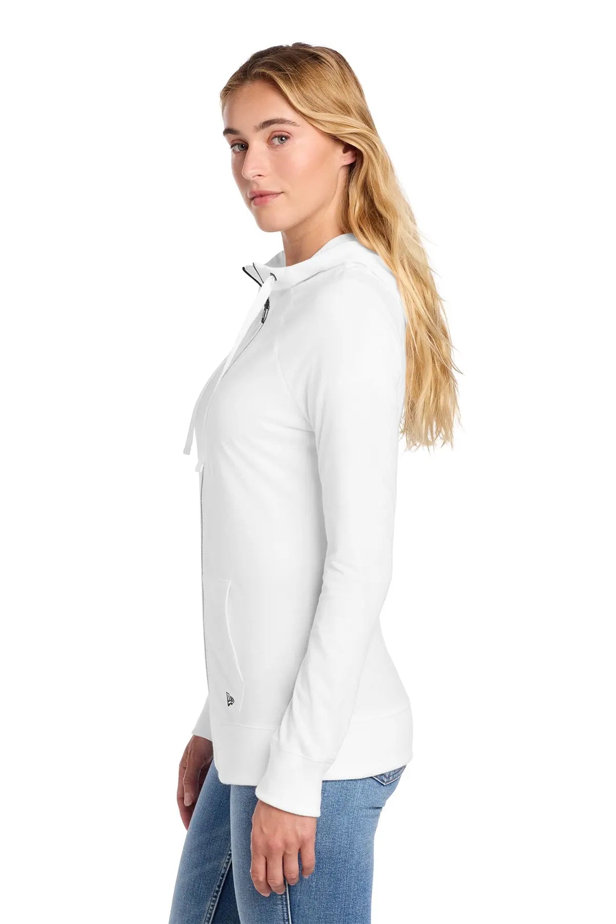 New Era® Women's Sueded Cotton Blend Full-Zip Hoodie #LNEA122