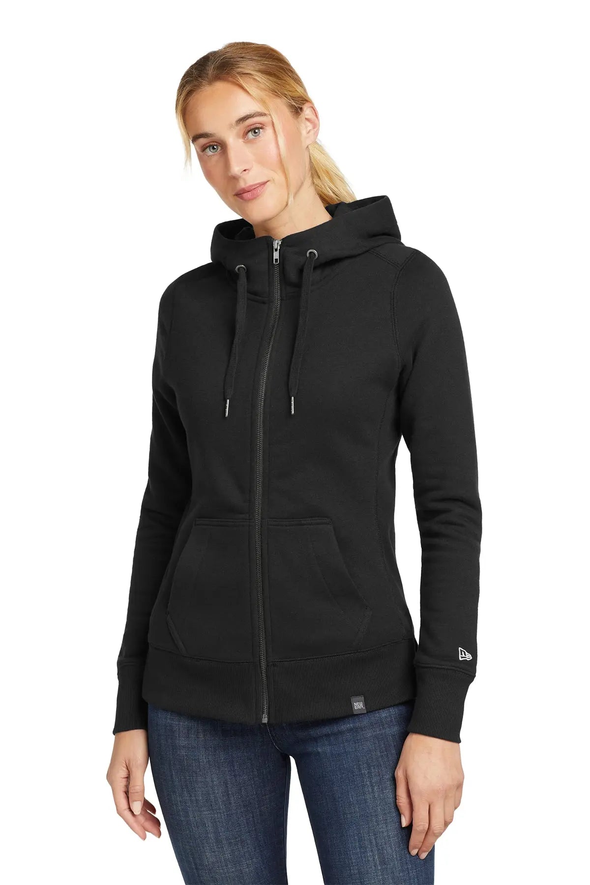 New Era® Women's French Terry Full-Zip Hoodie #LNEA502