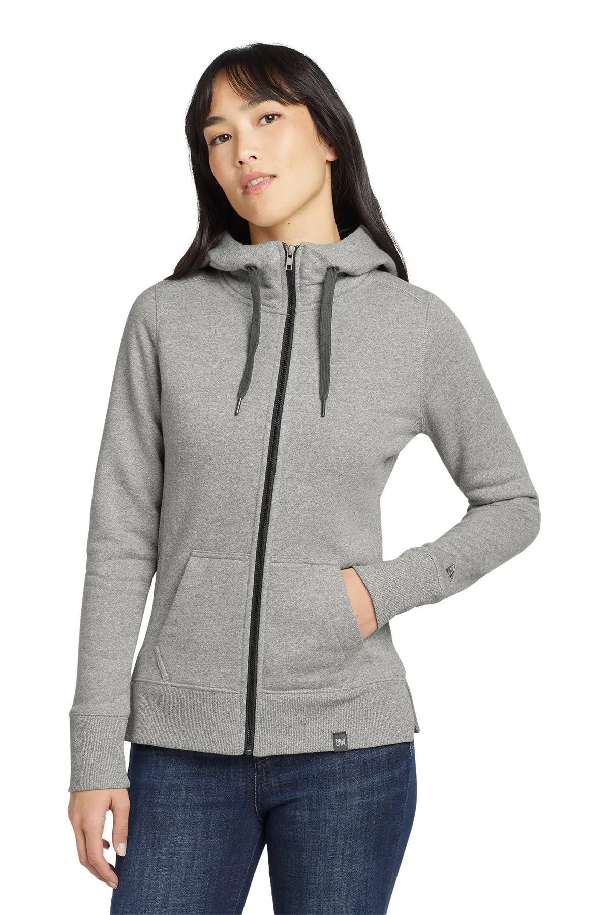 New Era® Women's French Terry Full-Zip Hoodie #LNEA502