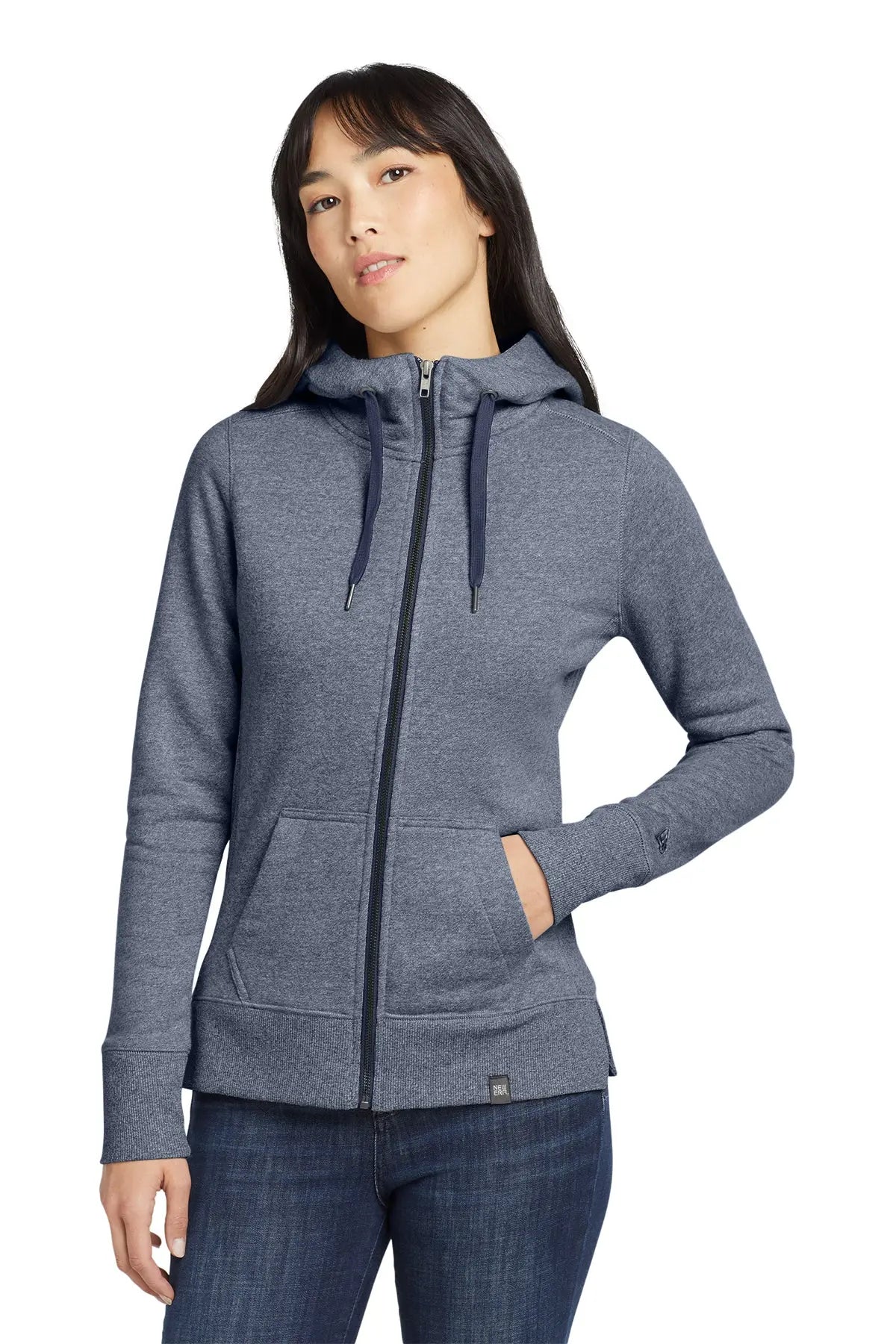 New Era® Women's French Terry Full-Zip Hoodie #LNEA502