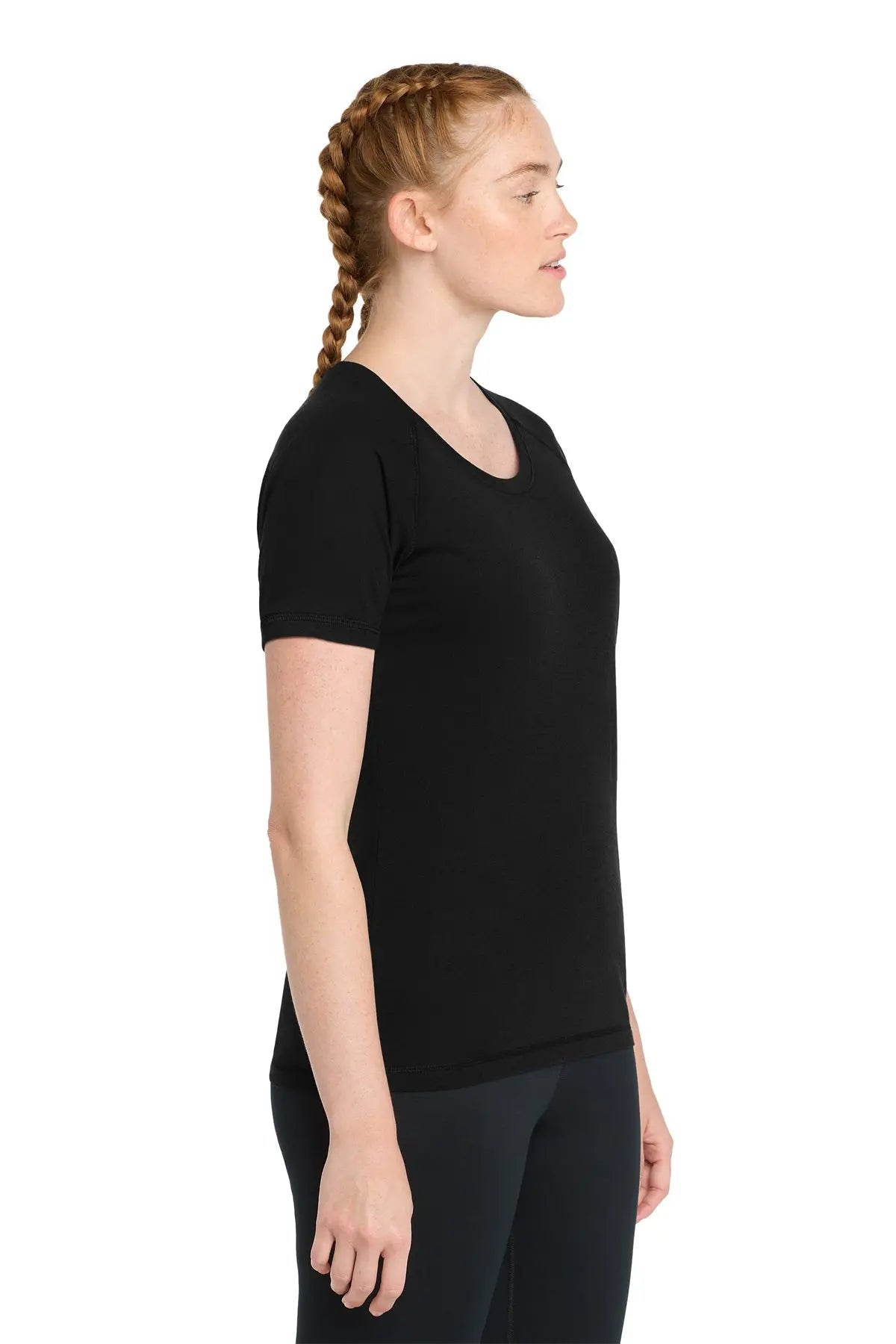 Sport-Tek® Women's PosiCharge® Tri-Blend Wicking Scoop Neck Raglan Tee #LST400