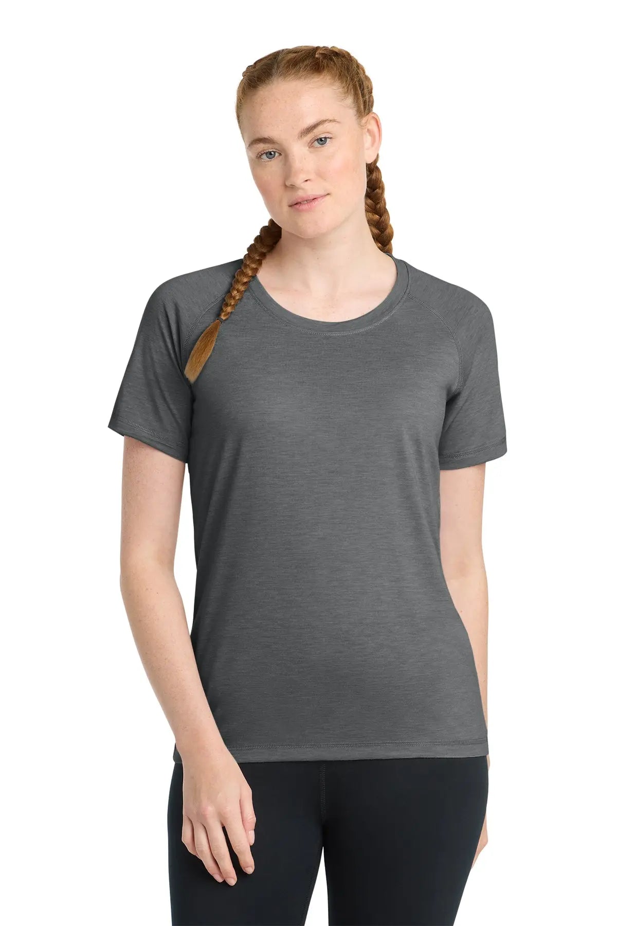 Sport-Tek® Women's PosiCharge® Tri-Blend Wicking Scoop Neck Raglan Tee #LST400