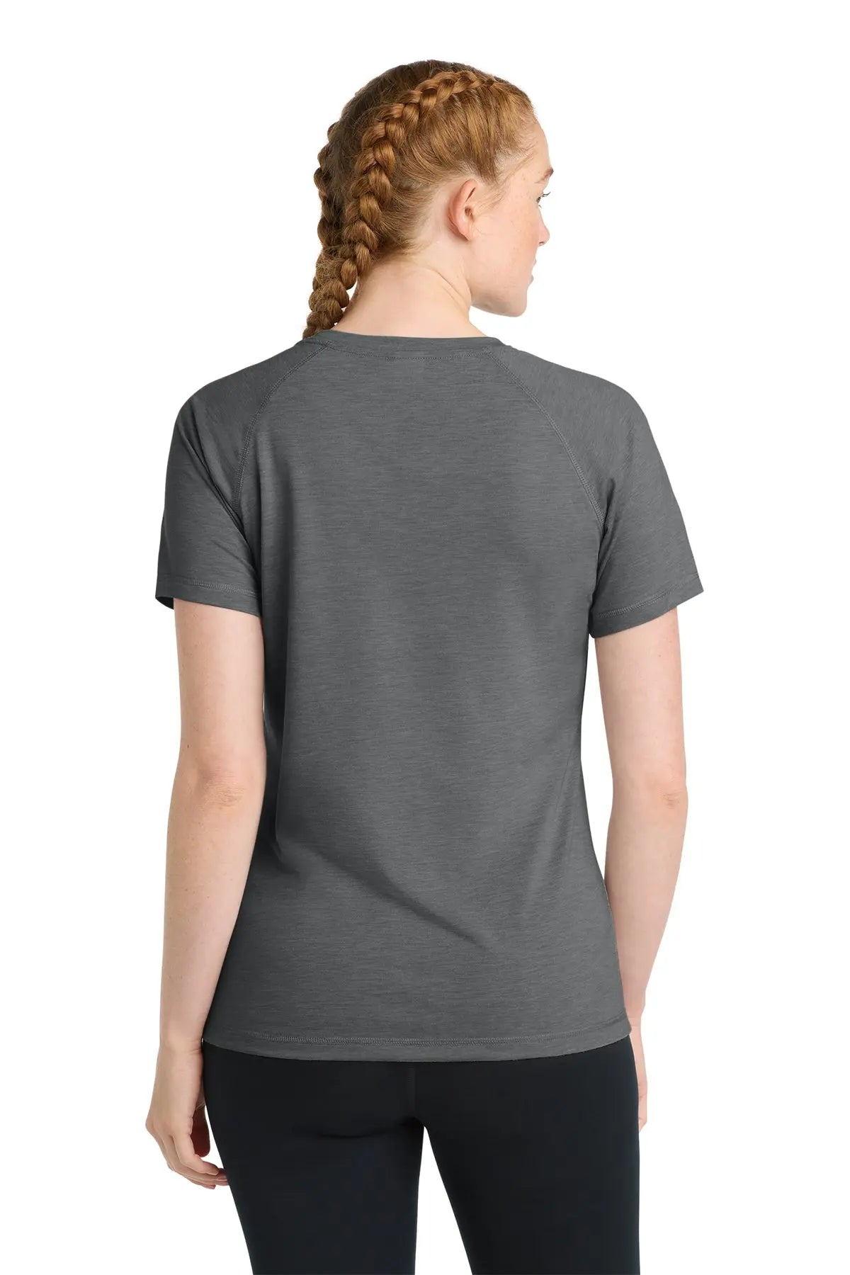 Sport-Tek® Women's PosiCharge® Tri-Blend Wicking Scoop Neck Raglan Tee #LST400