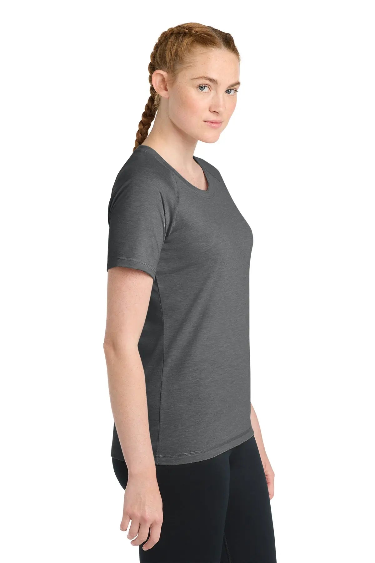 Sport-Tek® Women's PosiCharge® Tri-Blend Wicking Scoop Neck Raglan Tee #LST400