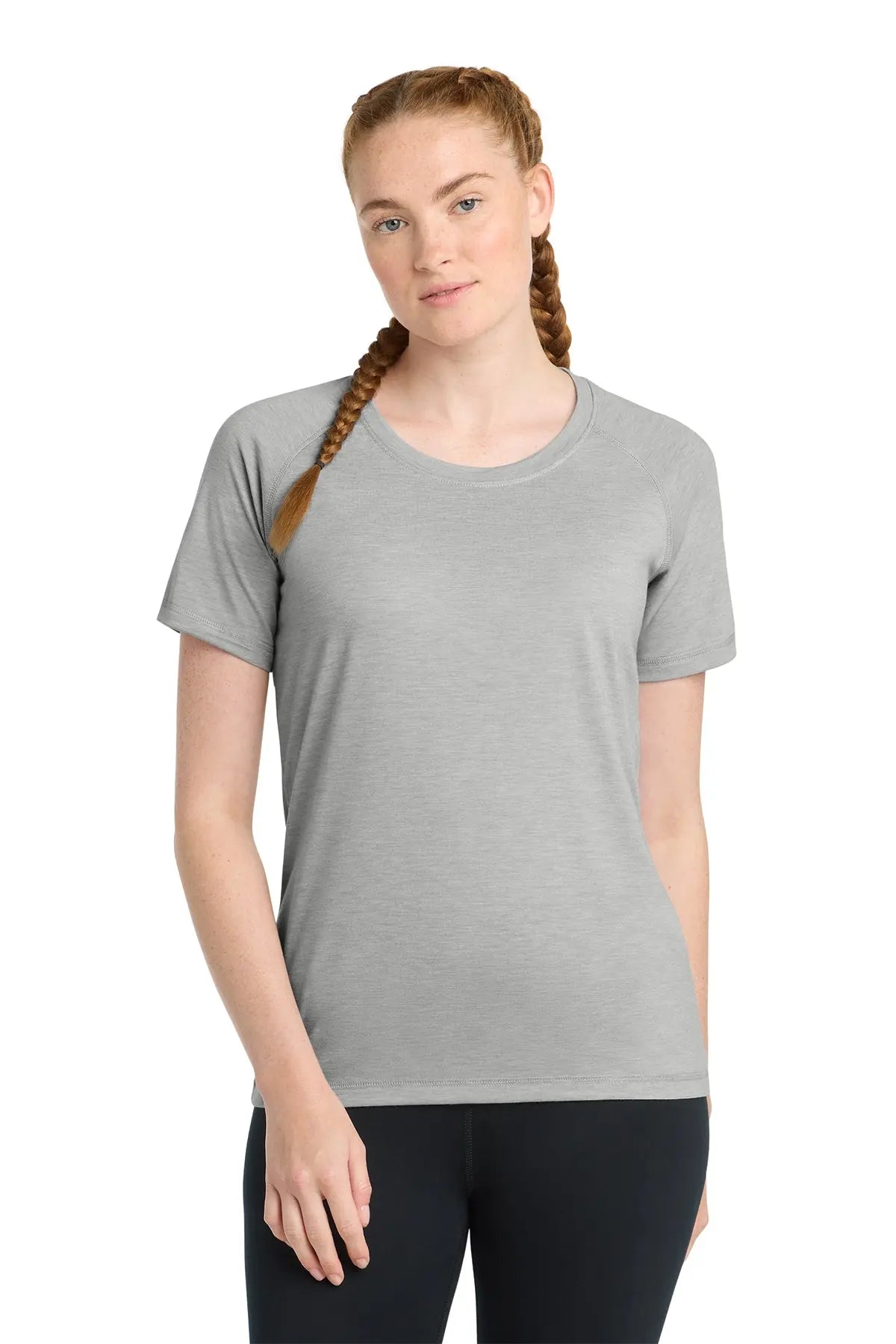 Sport-Tek® Women's PosiCharge® Tri-Blend Wicking Scoop Neck Raglan Tee #LST400