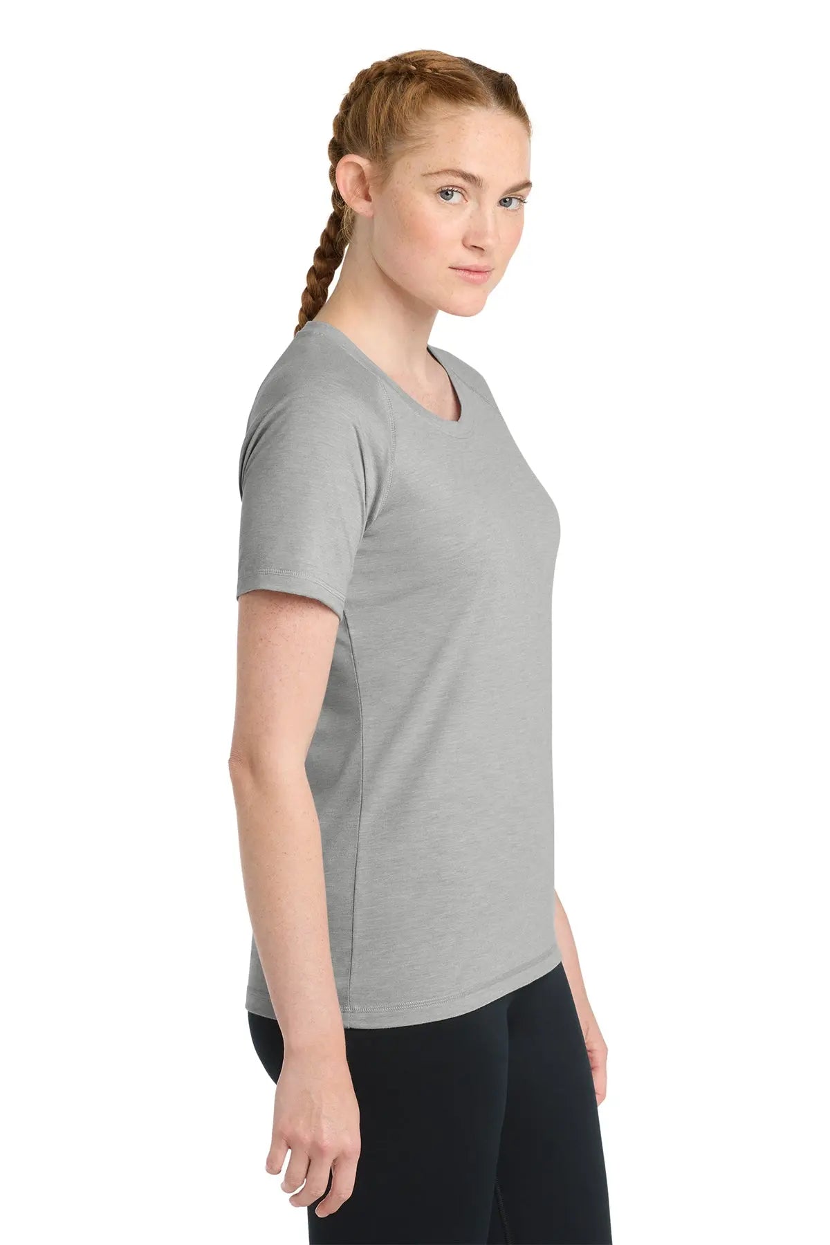 Sport-Tek® Women's PosiCharge® Tri-Blend Wicking Scoop Neck Raglan Tee #LST400