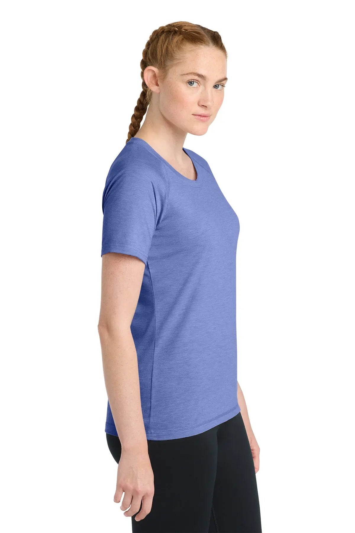 Sport-Tek® Women's PosiCharge® Tri-Blend Wicking Scoop Neck Raglan Tee #LST400