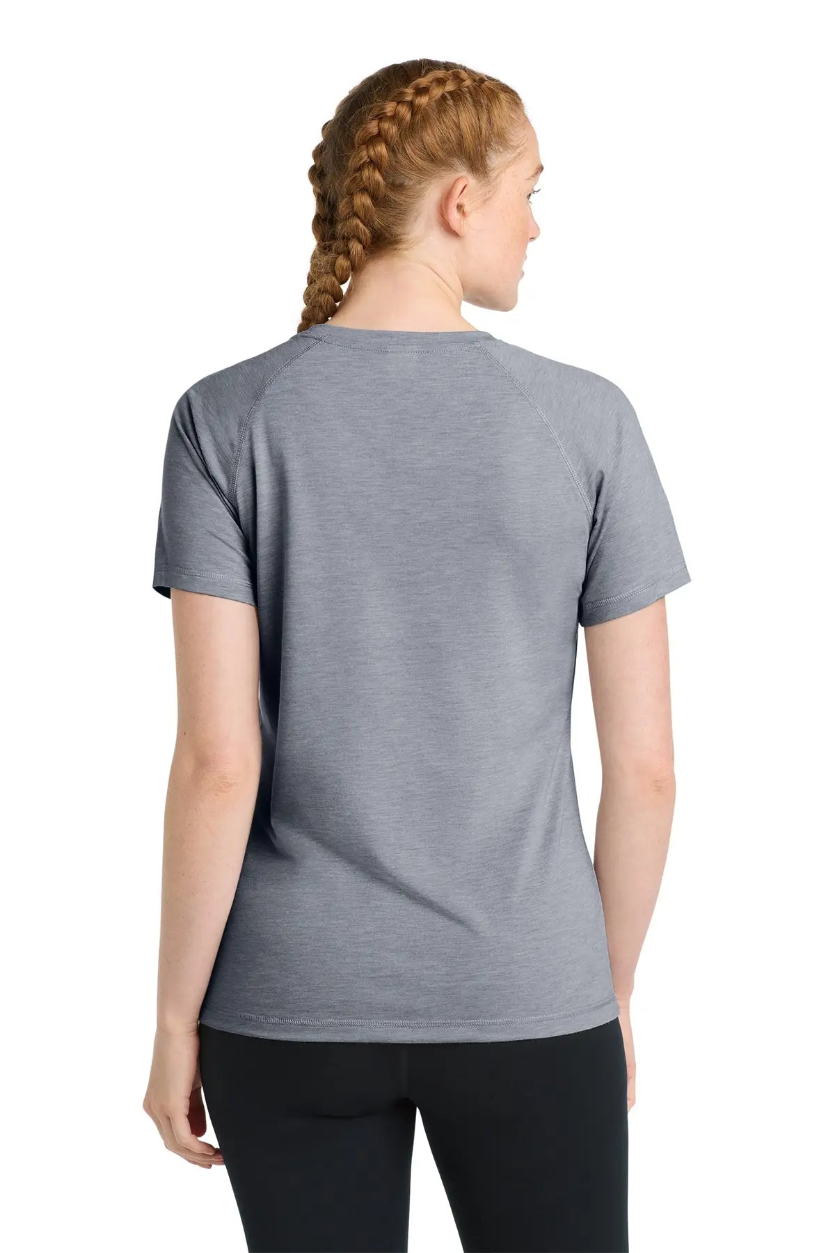 Sport-Tek® Women's PosiCharge® Tri-Blend Wicking Scoop Neck Raglan Tee #LST400