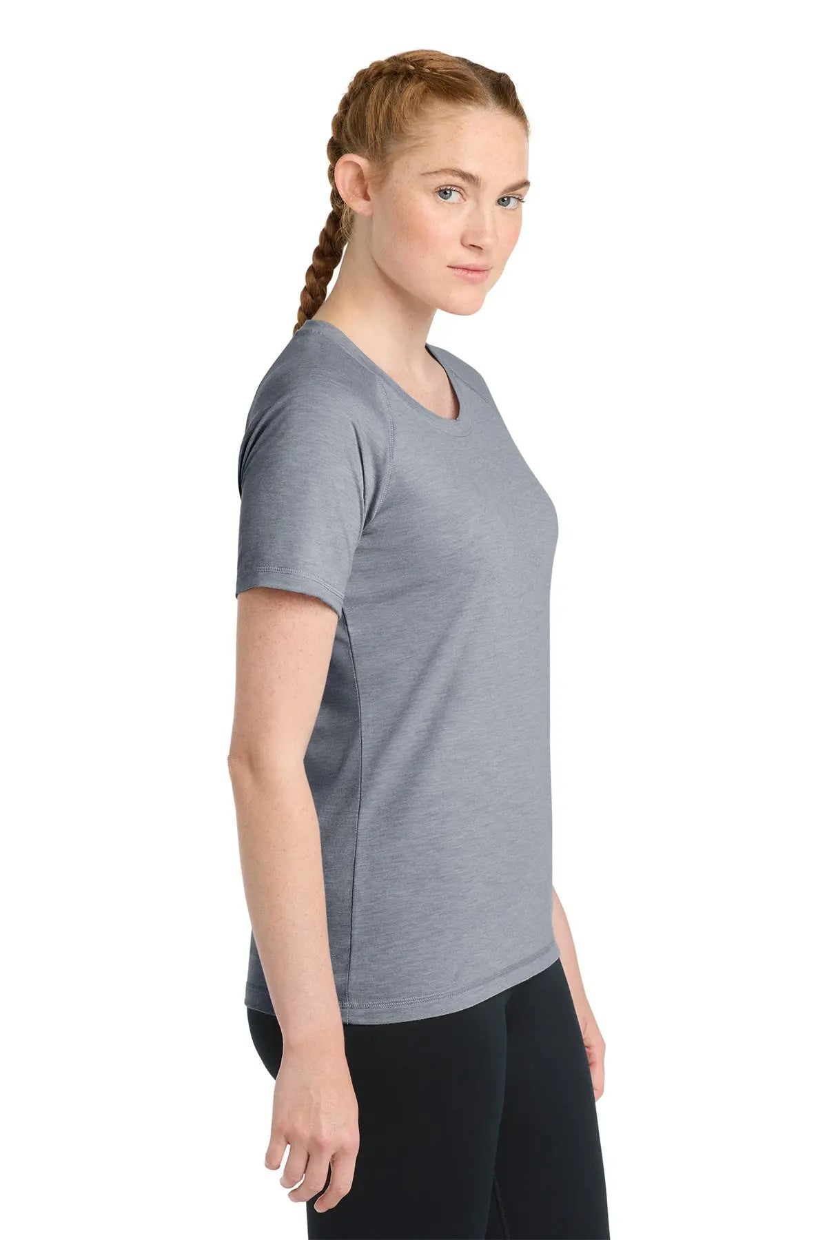Sport-Tek® Women's PosiCharge® Tri-Blend Wicking Scoop Neck Raglan Tee #LST400