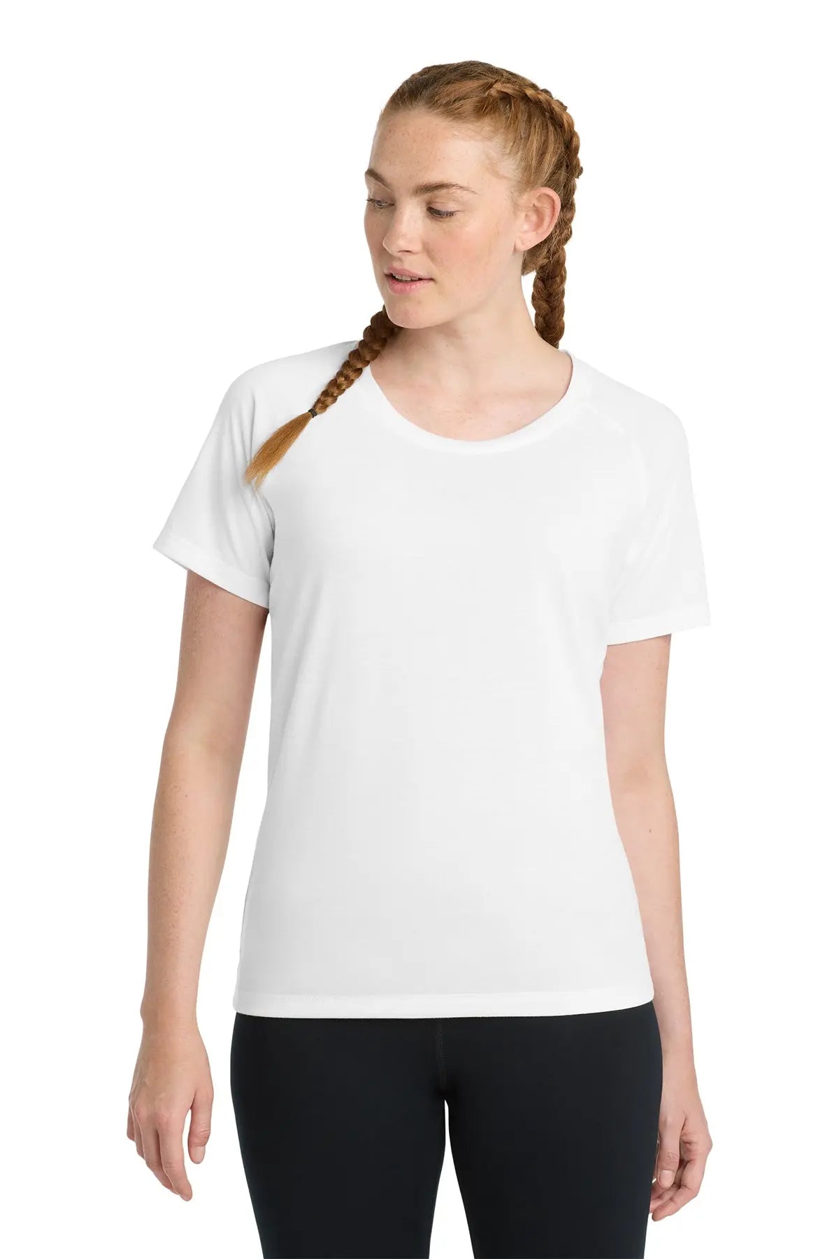 Sport-Tek® Women's PosiCharge® Tri-Blend Wicking Scoop Neck Raglan Tee #LST400