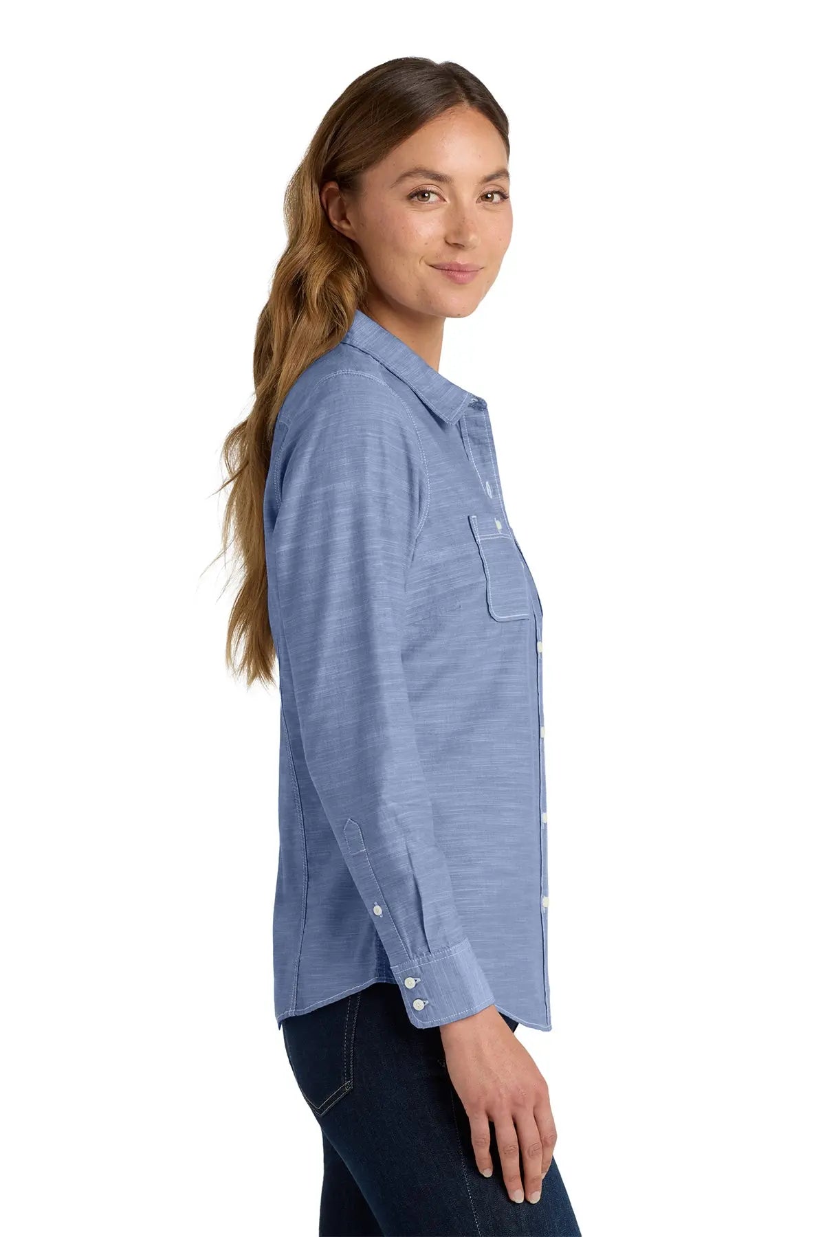 Port Authority® Women's Slub Chambray Shirt #LW380