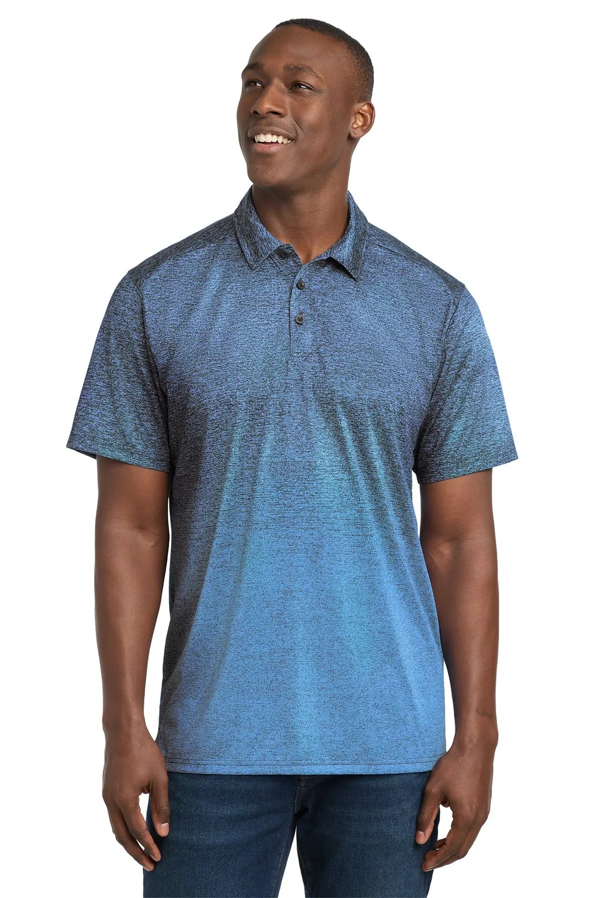 Sport-Tek ® Ombre Heather Polo #ST671Game Over Merch