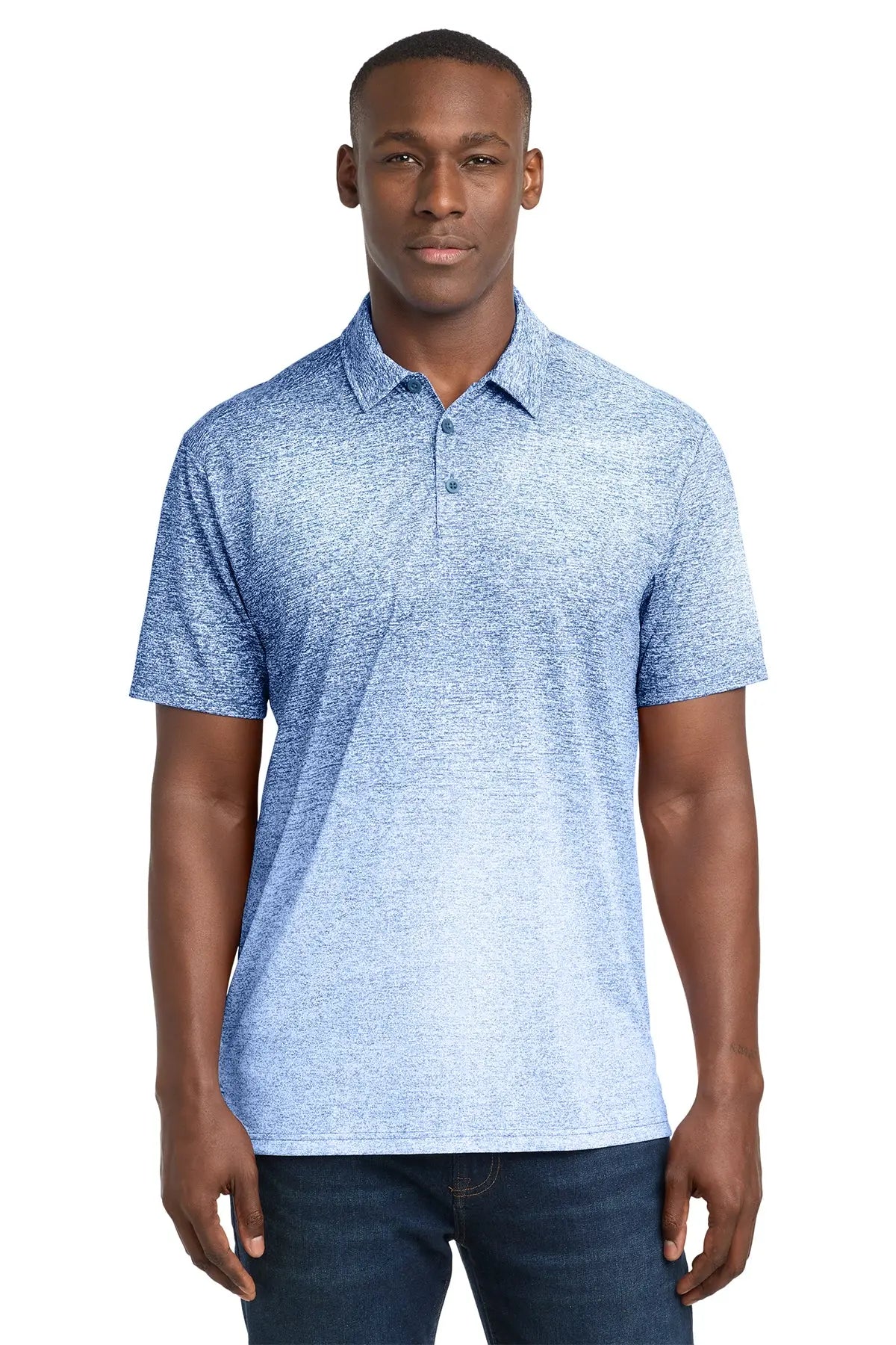Sport-Tek ® Ombre Heather Polo #ST671Game Over Merch