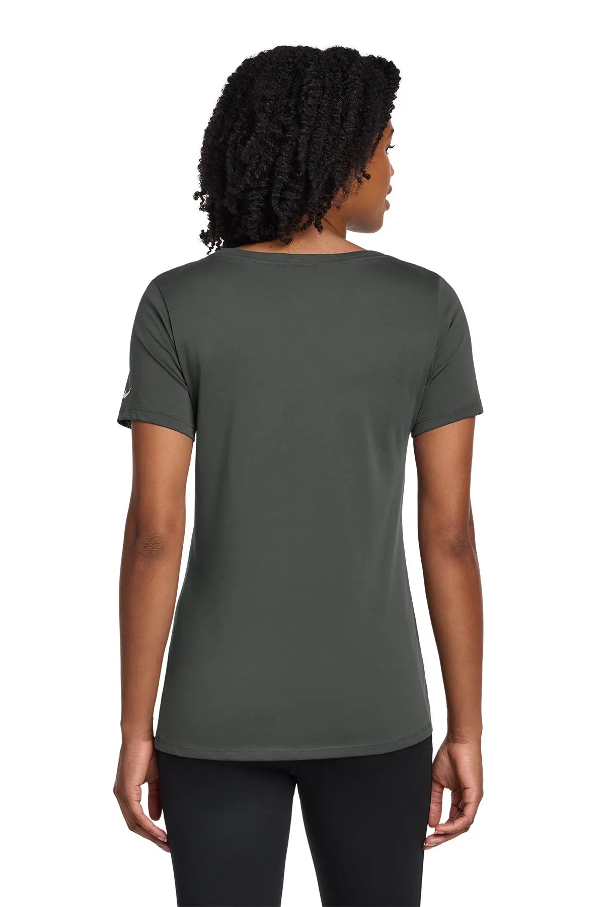 Nike Women's Dri-FIT Cotton/Poly Scoop Neck Tee #NKBQ5234