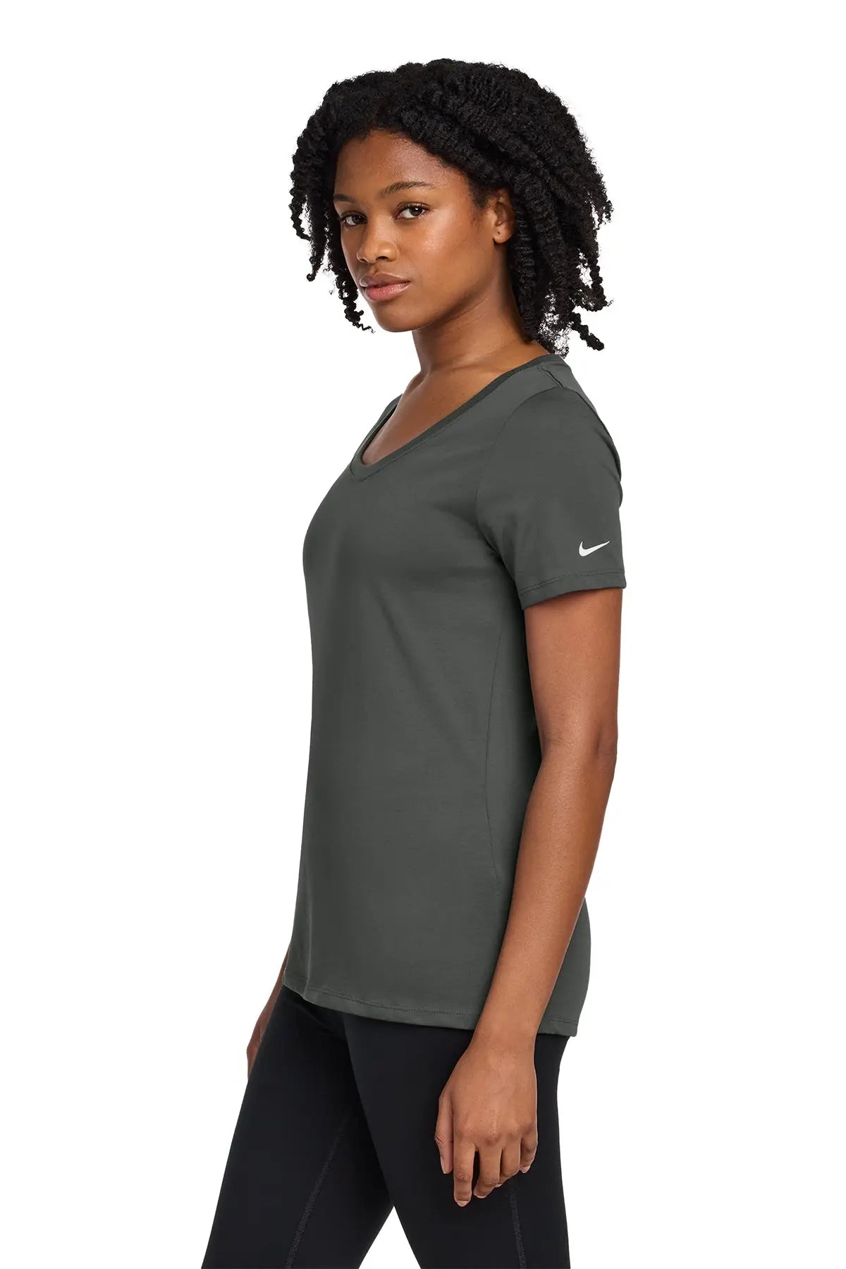 Nike Women's Dri-FIT Cotton/Poly Scoop Neck Tee #NKBQ5234