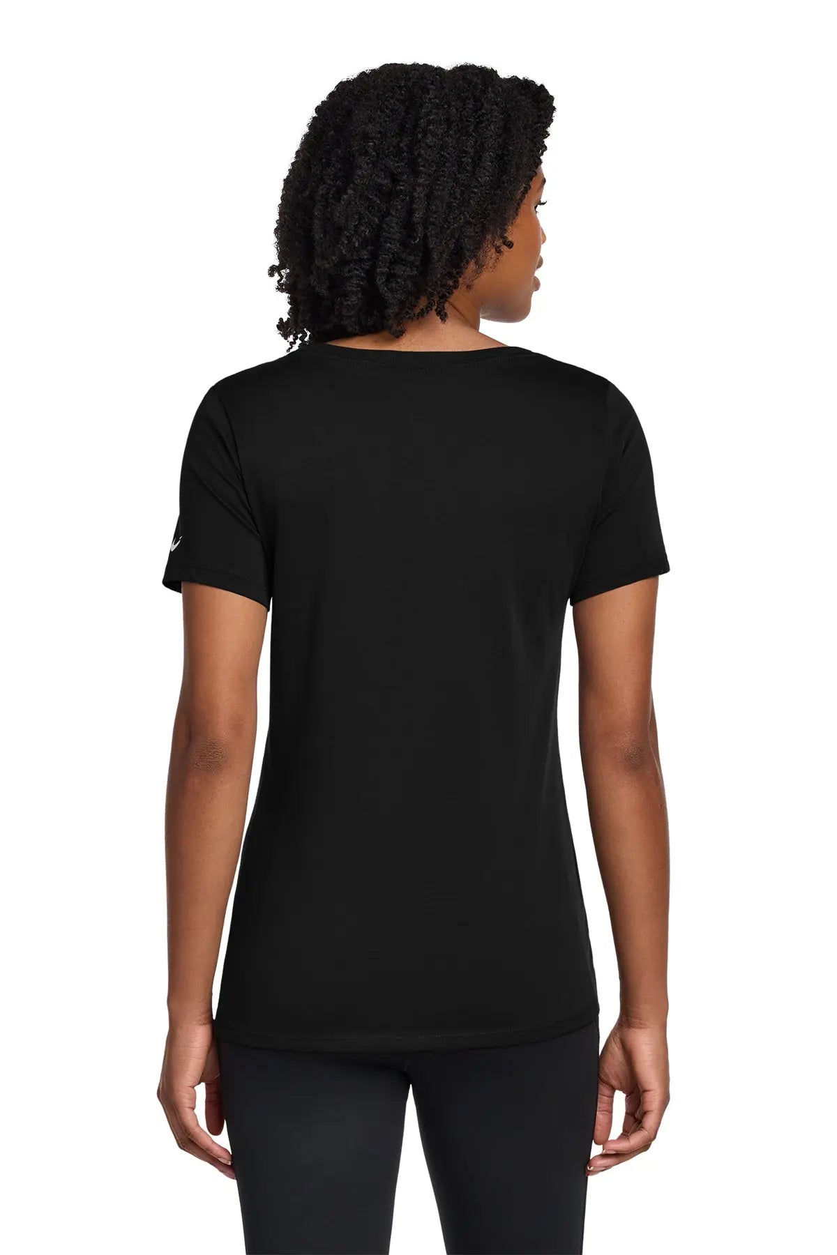 Nike Women's Dri-FIT Cotton/Poly Scoop Neck Tee #NKBQ5234