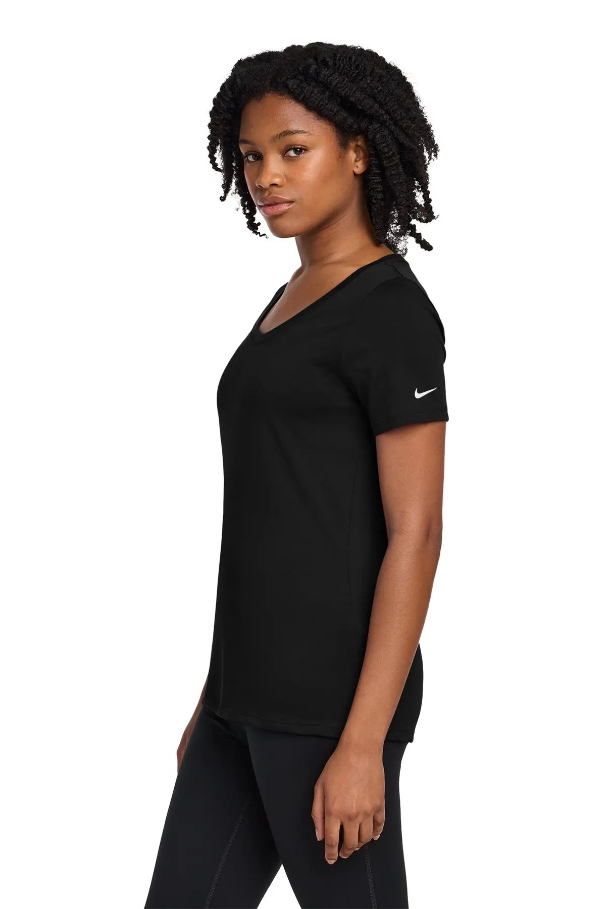 Nike Women's Dri-FIT Cotton/Poly Scoop Neck Tee #NKBQ5234