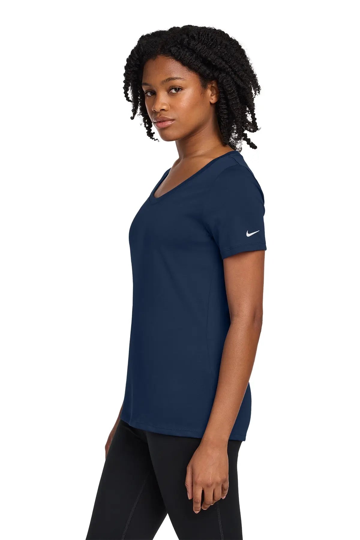 Nike Women's Dri-FIT Cotton/Poly Scoop Neck Tee #NKBQ5234